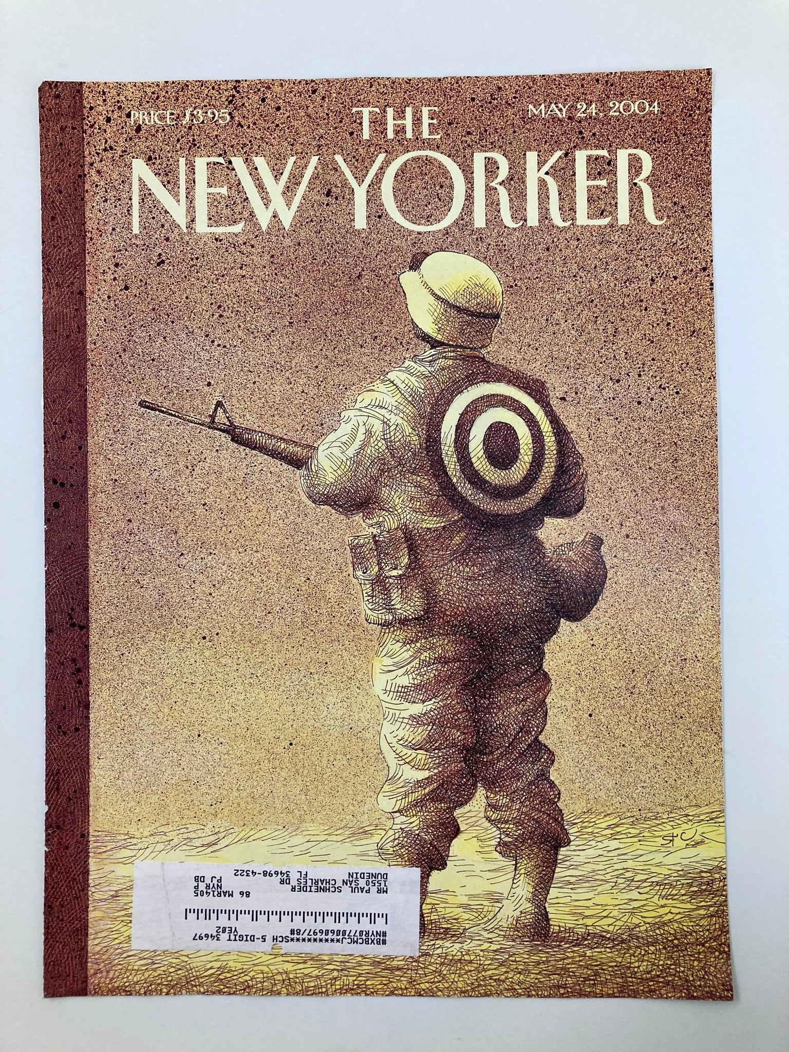 COVER ONLY The New Yorker May 24 2004 Army of One by Raul Colón