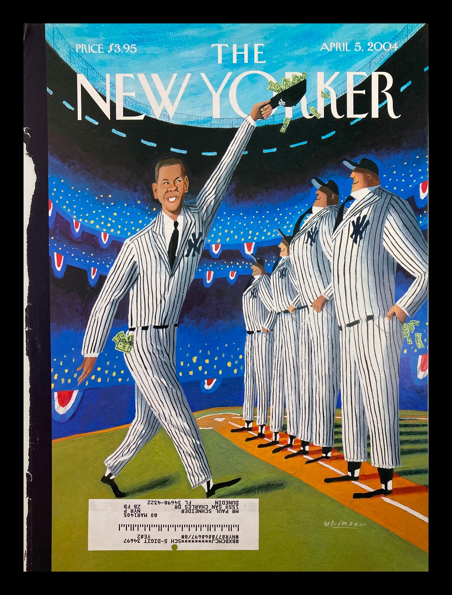 COVER ONLY The New Yorker April 5 2004 Stars & Stripes Forever by Mark Ulriksen