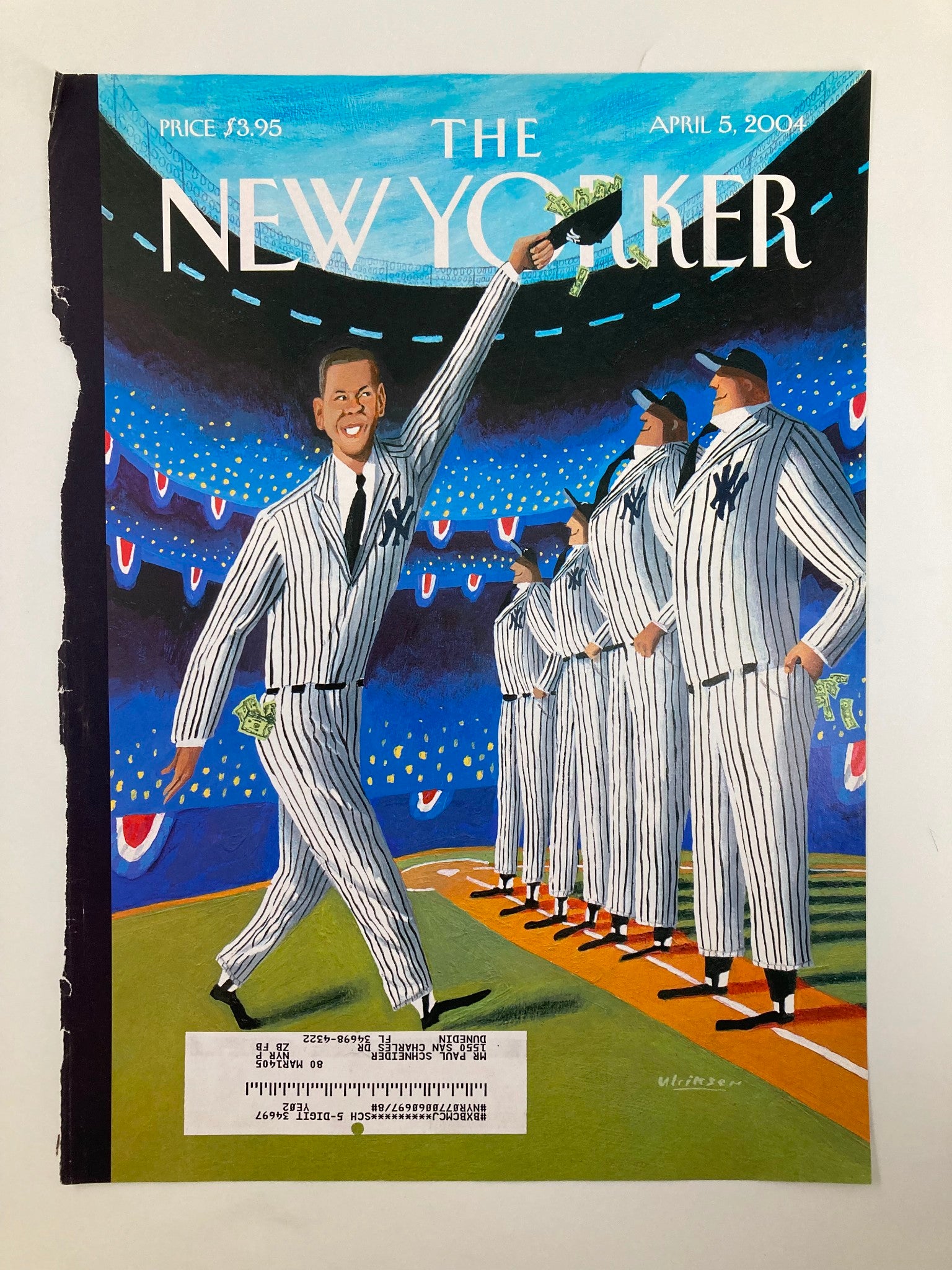 COVER ONLY The New Yorker April 5 2004 Stars & Stripes Forever by Mark Ulriksen