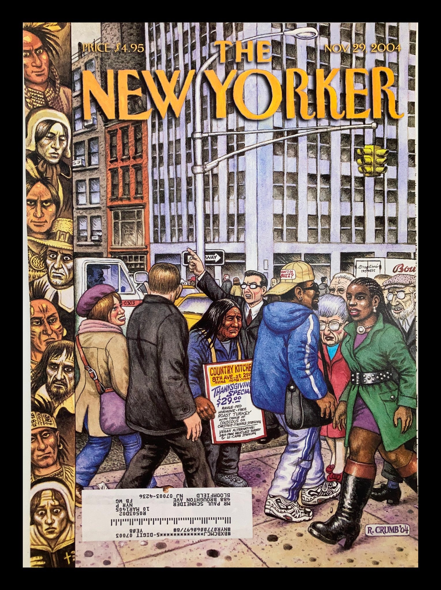 COVER ONLY The New Yorker November 29 2004 The Diversity by Robert Crumb