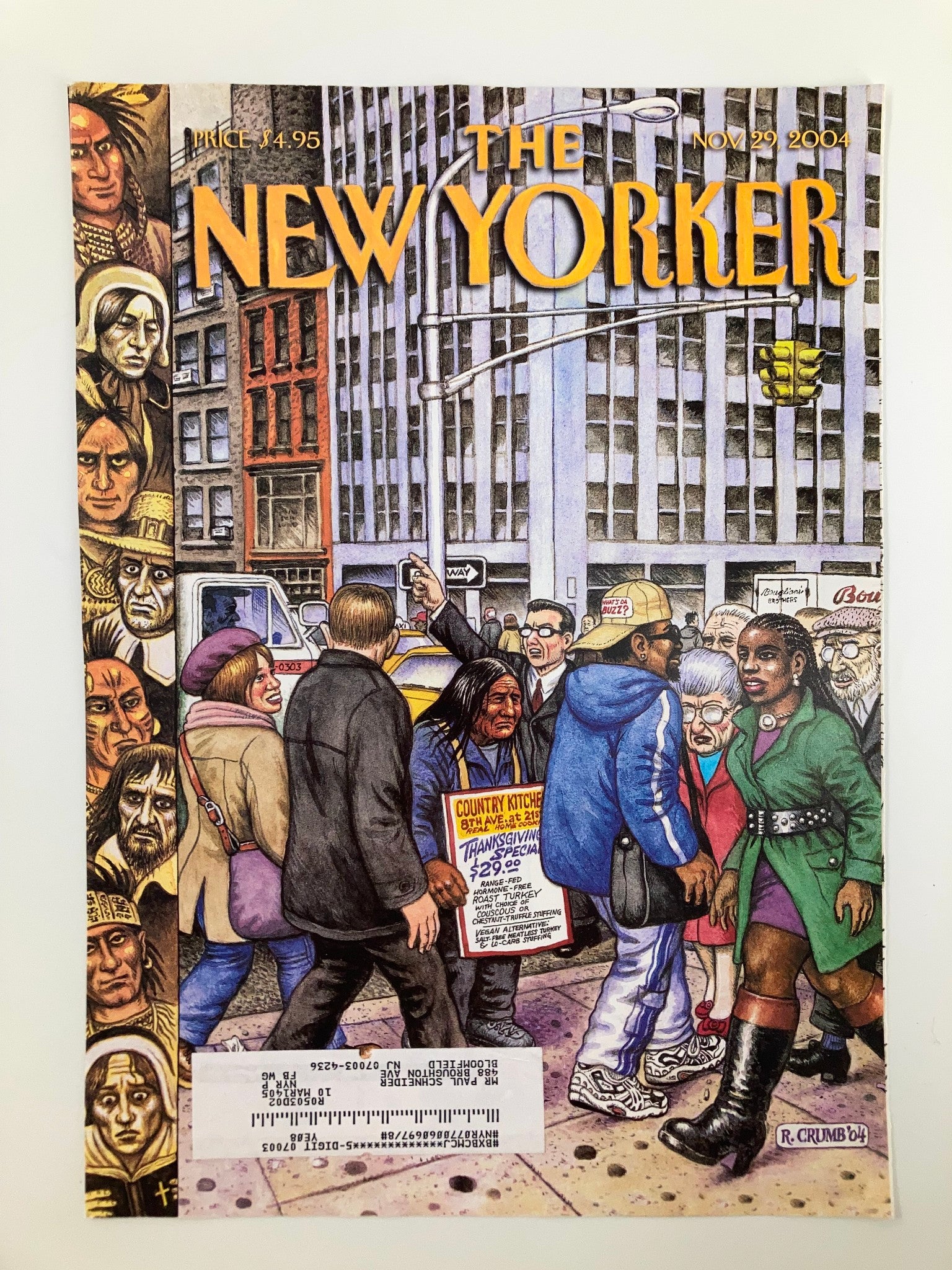 COVER ONLY The New Yorker November 29 2004 The Diversity by Robert Crumb