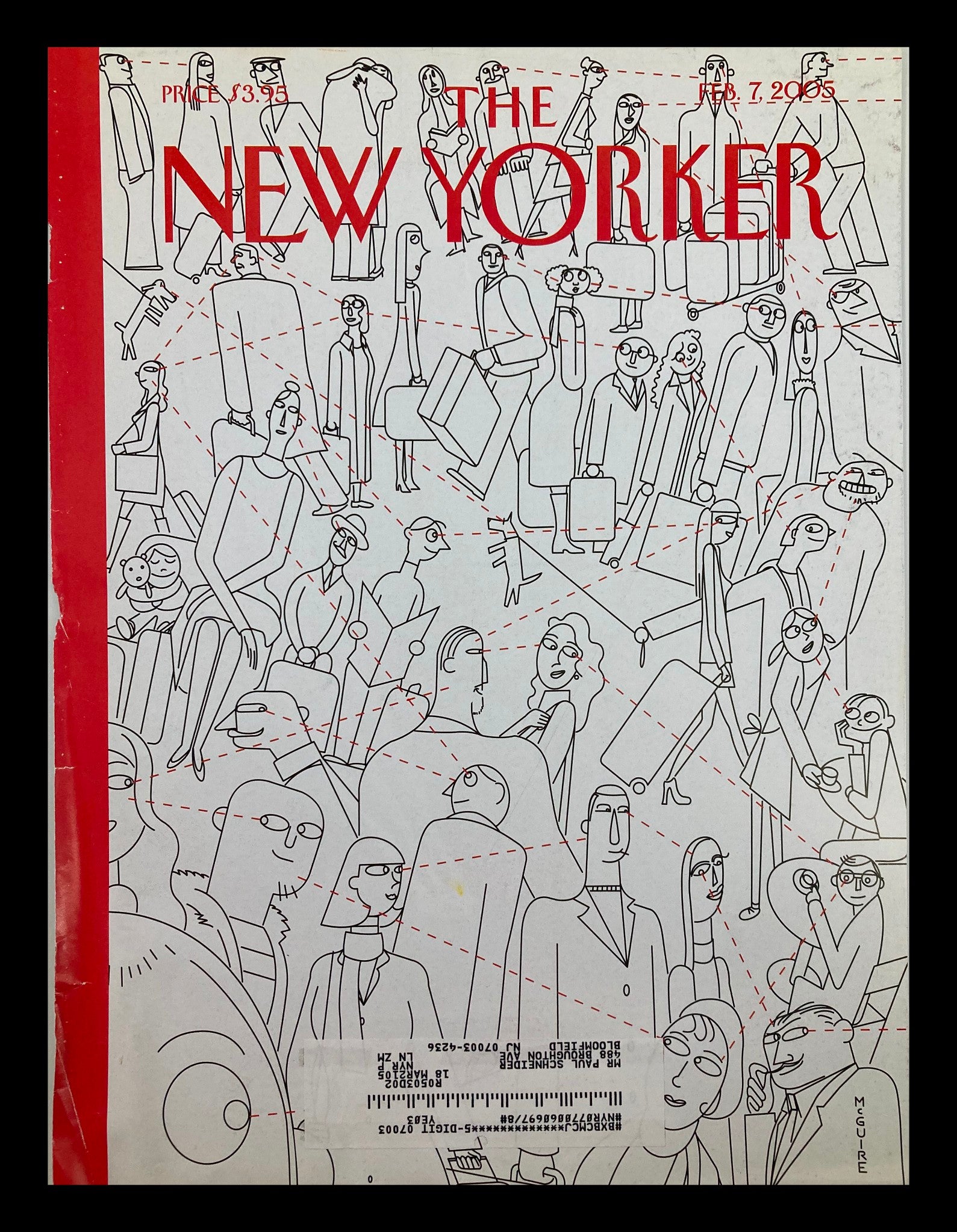 COVER ONLY The New Yorker February 7 2005 Cupid's Arrow by Richard McGuire