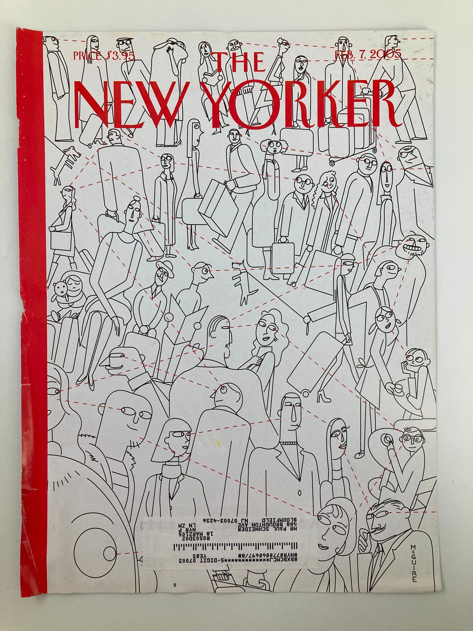 COVER ONLY The New Yorker February 7 2005 Cupid's Arrow by Richard McGuire