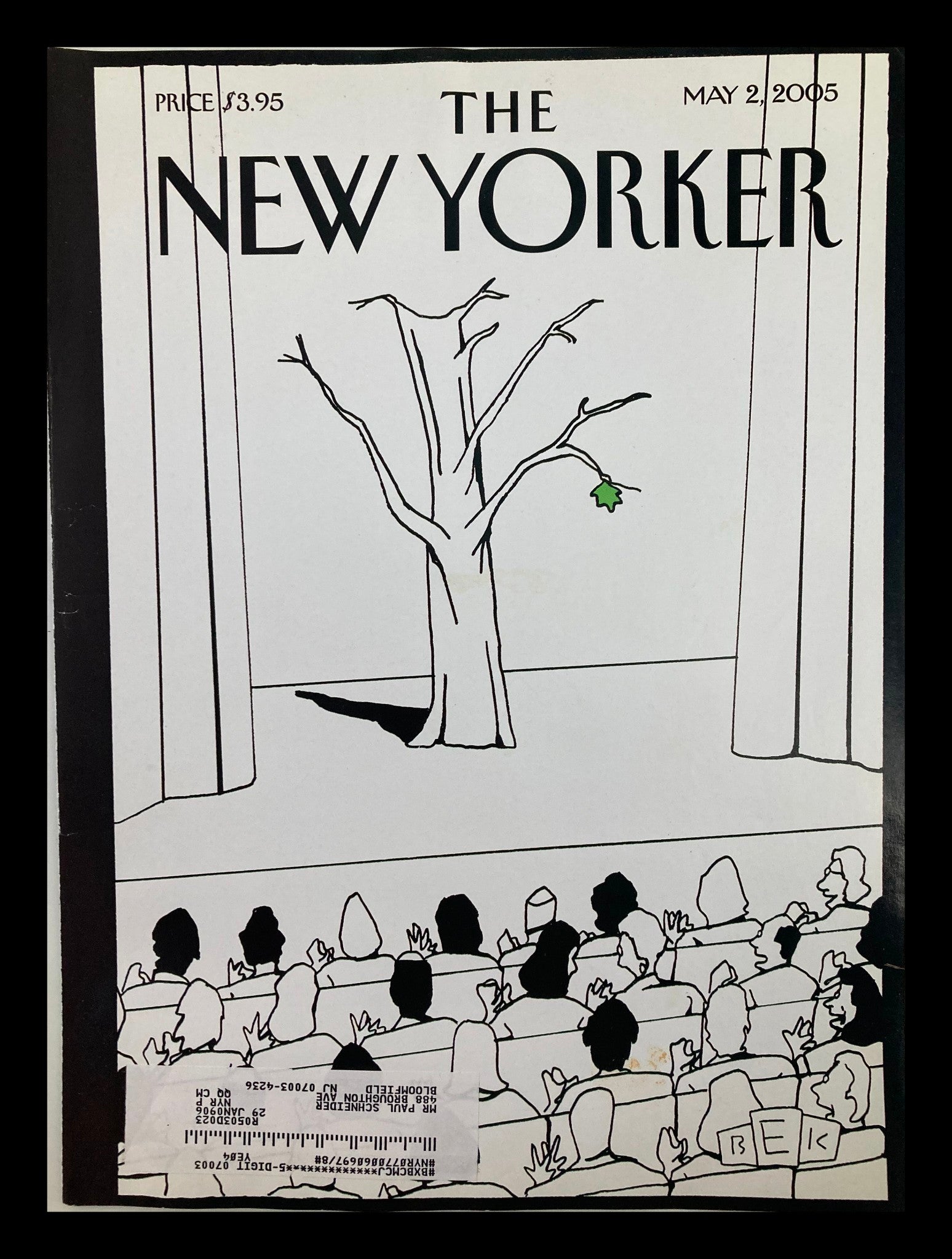 COVER ONLY The New Yorker May 2 2005 Bravo Spring by Bruce Eric Kaplan