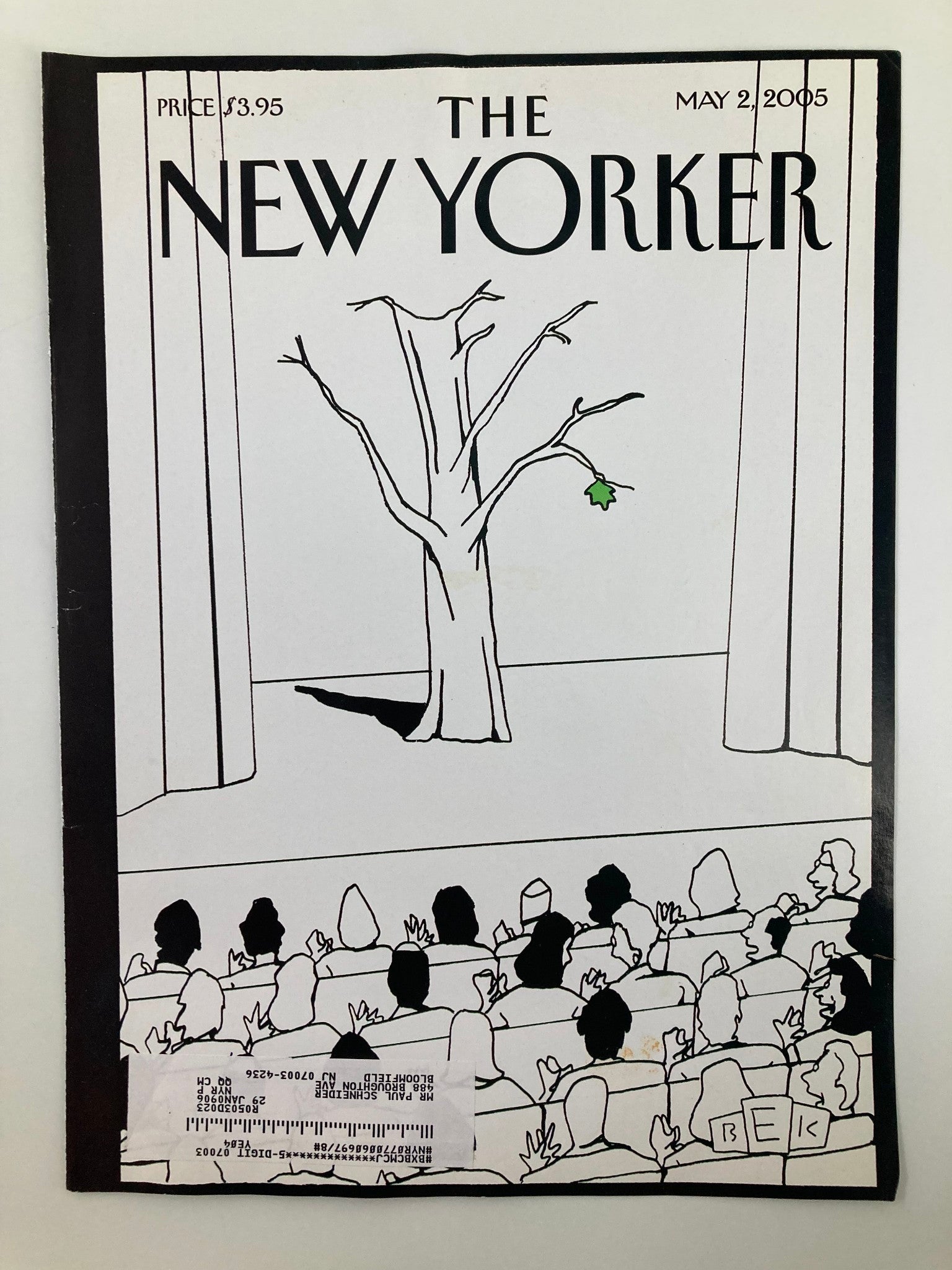 COVER ONLY The New Yorker May 2 2005 Bravo Spring by Bruce Eric Kaplan