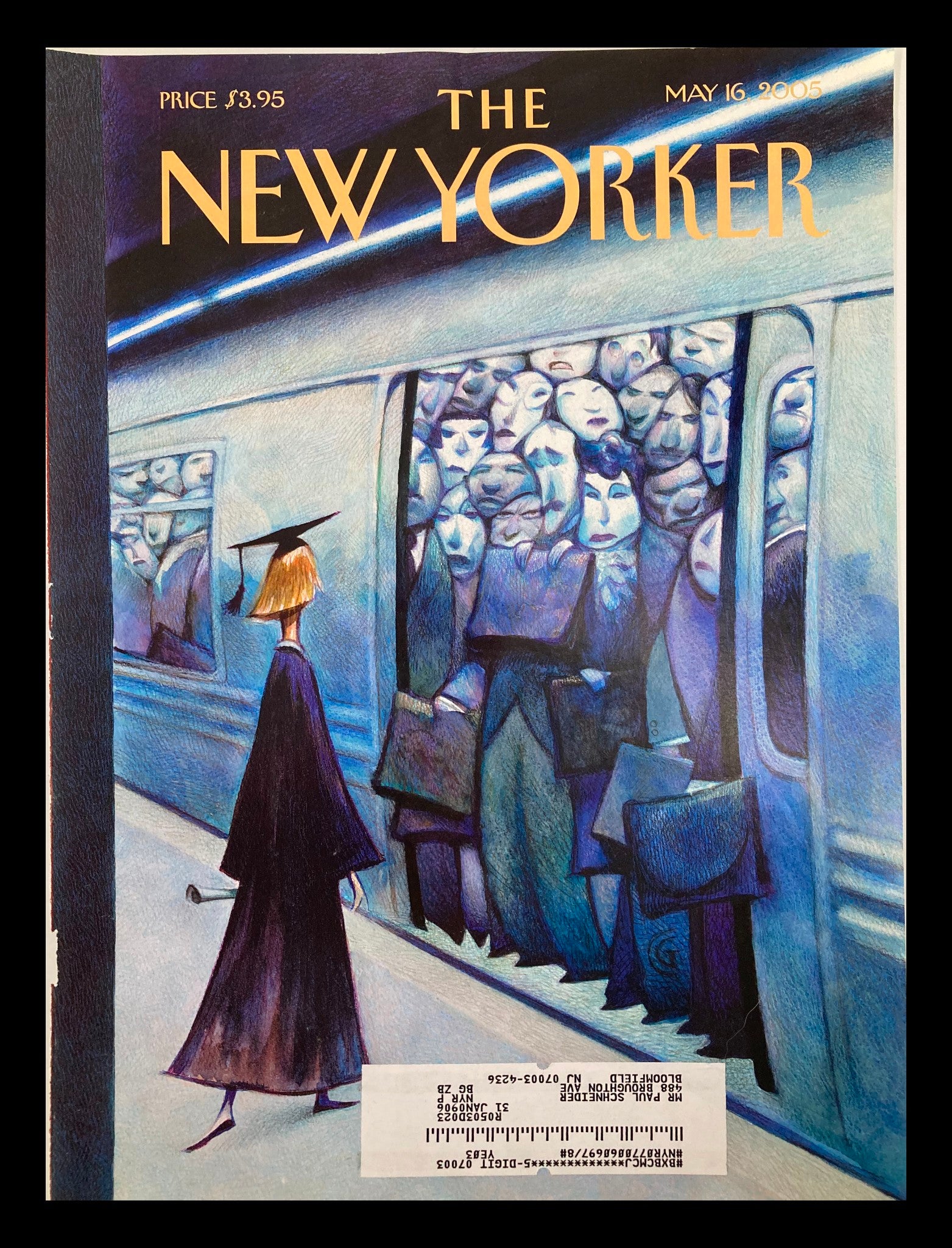 COVER ONLY The New Yorker May 16 2005 On Her Way by Carter Goodrich