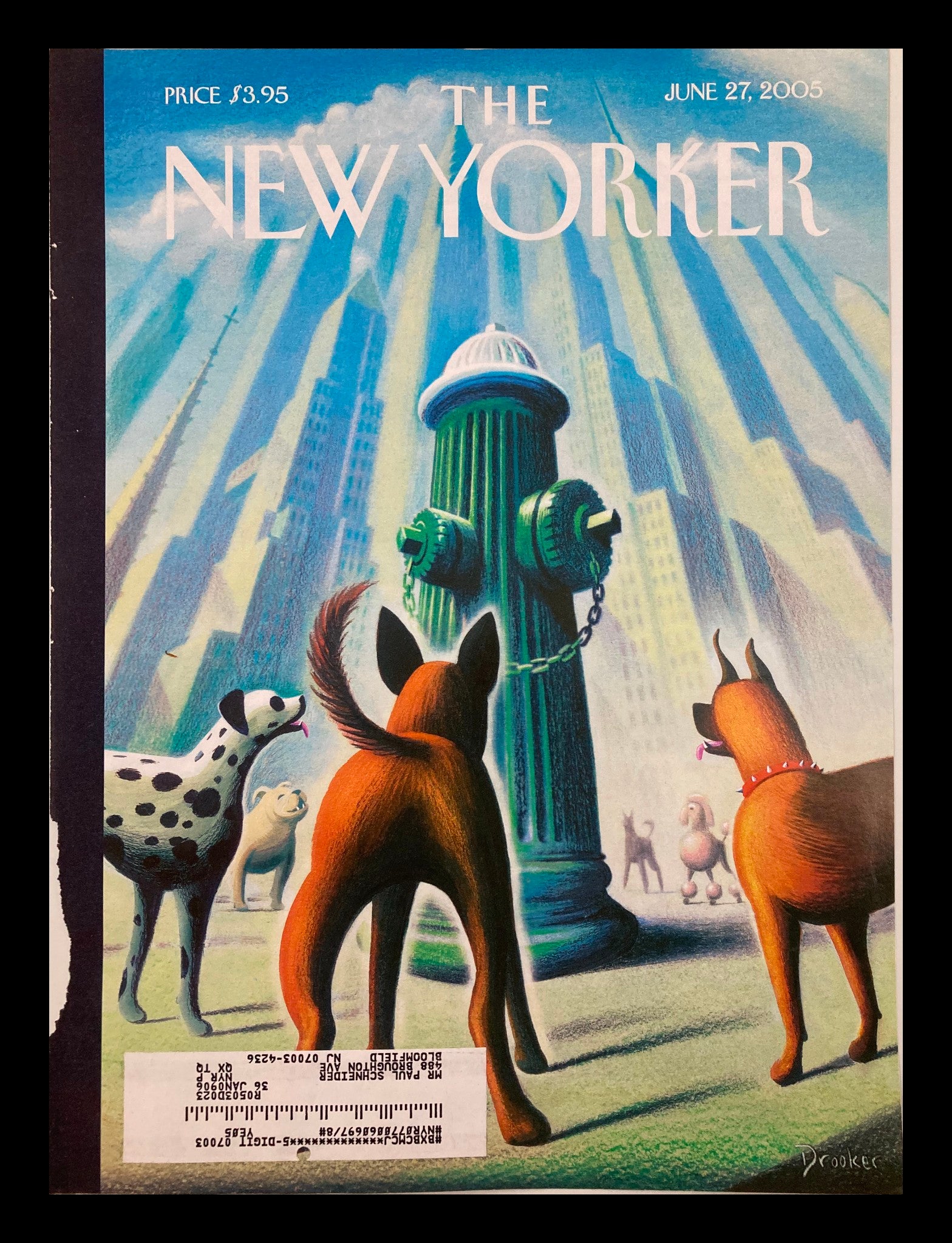 COVER ONLY The New Yorker June 27 2005 The Marijuana Decision by Eric Drooker