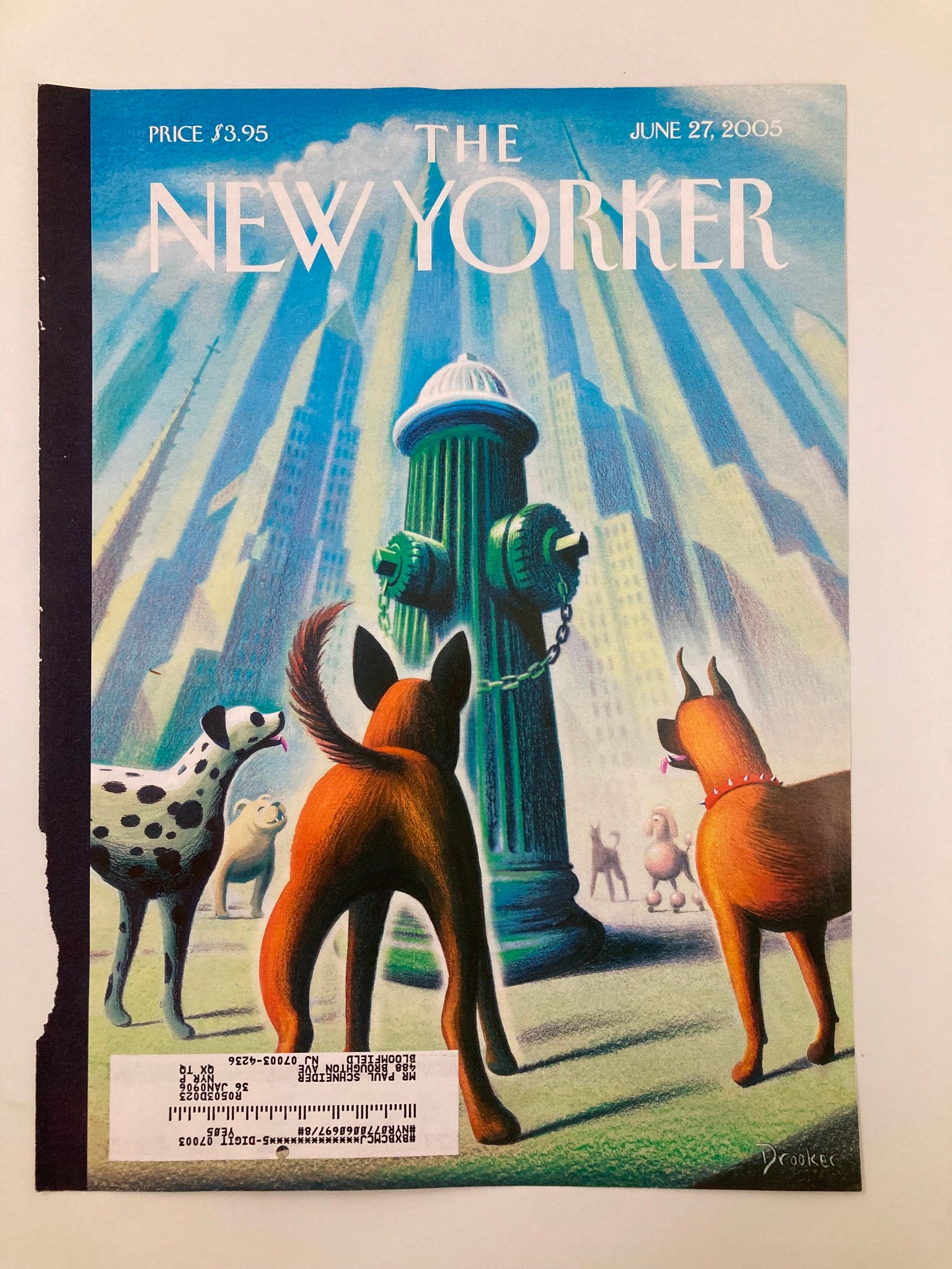 COVER ONLY The New Yorker June 27 2005 The Marijuana Decision by Eric Drooker