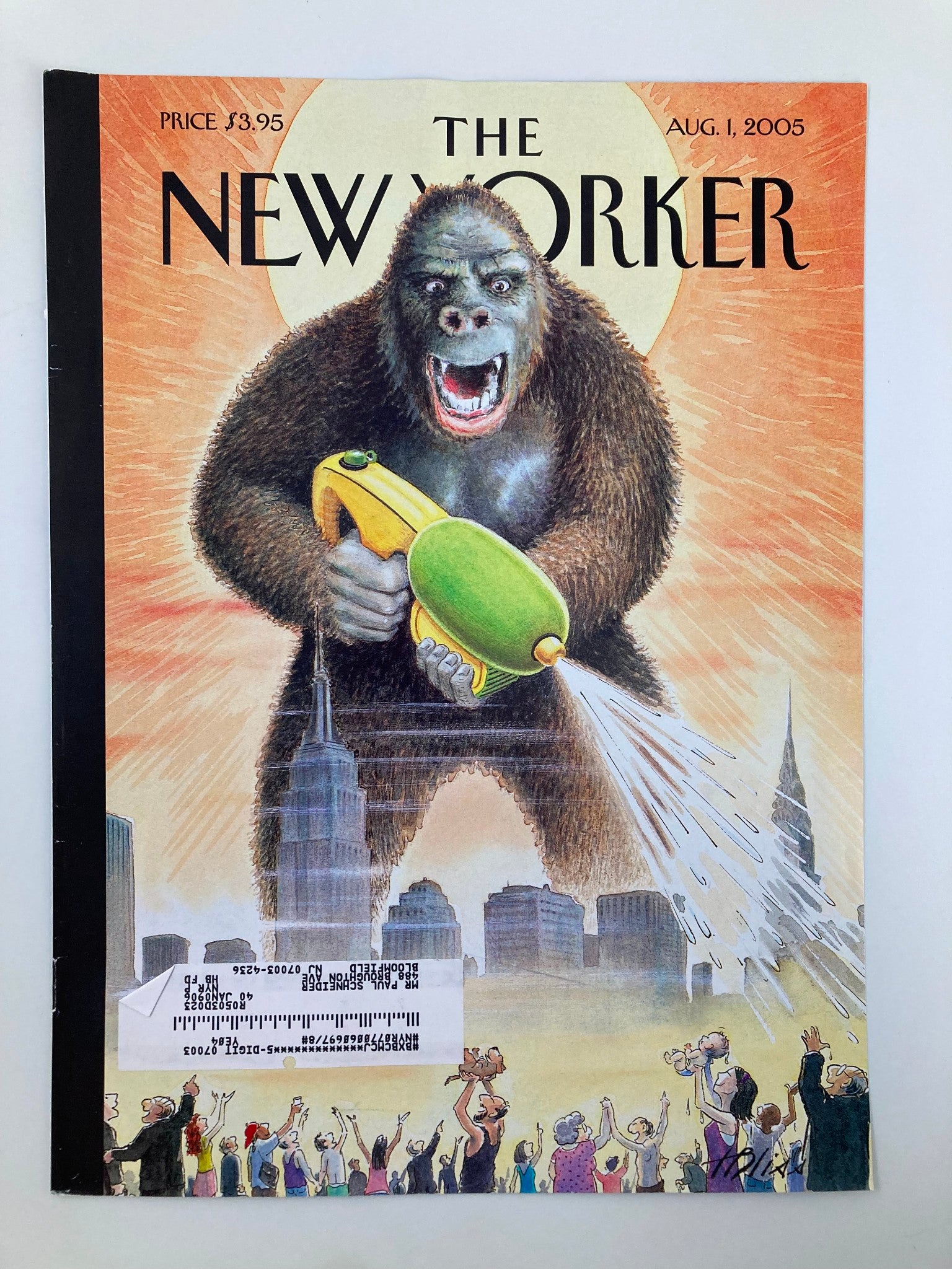 COVER ONLY The New Yorker Augut 1 2005 Son of King Kong by Harry Bliss