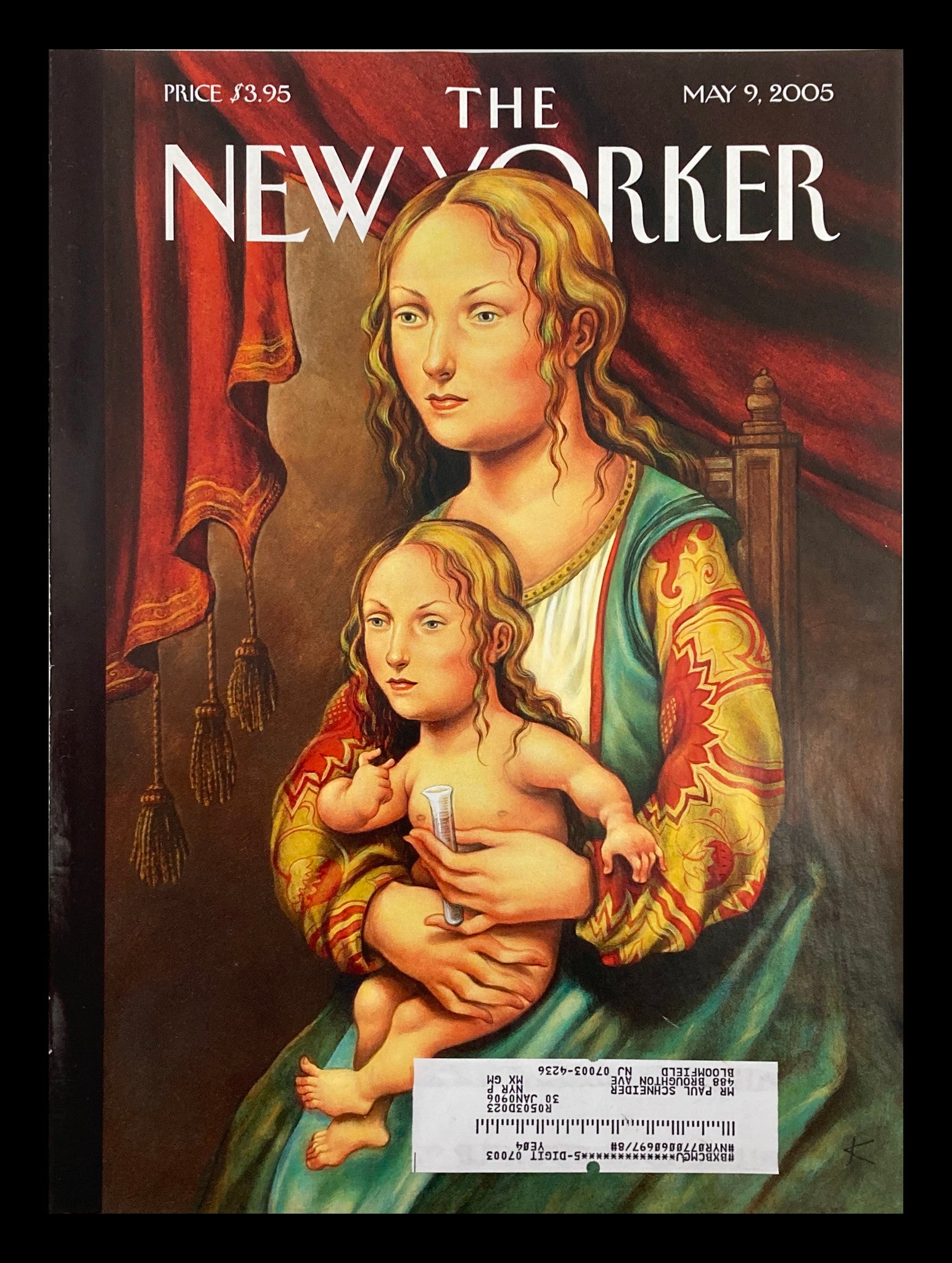 COVER ONLY The New Yorker May 9 2005 Mother & Like Daughter by Anita Kunz