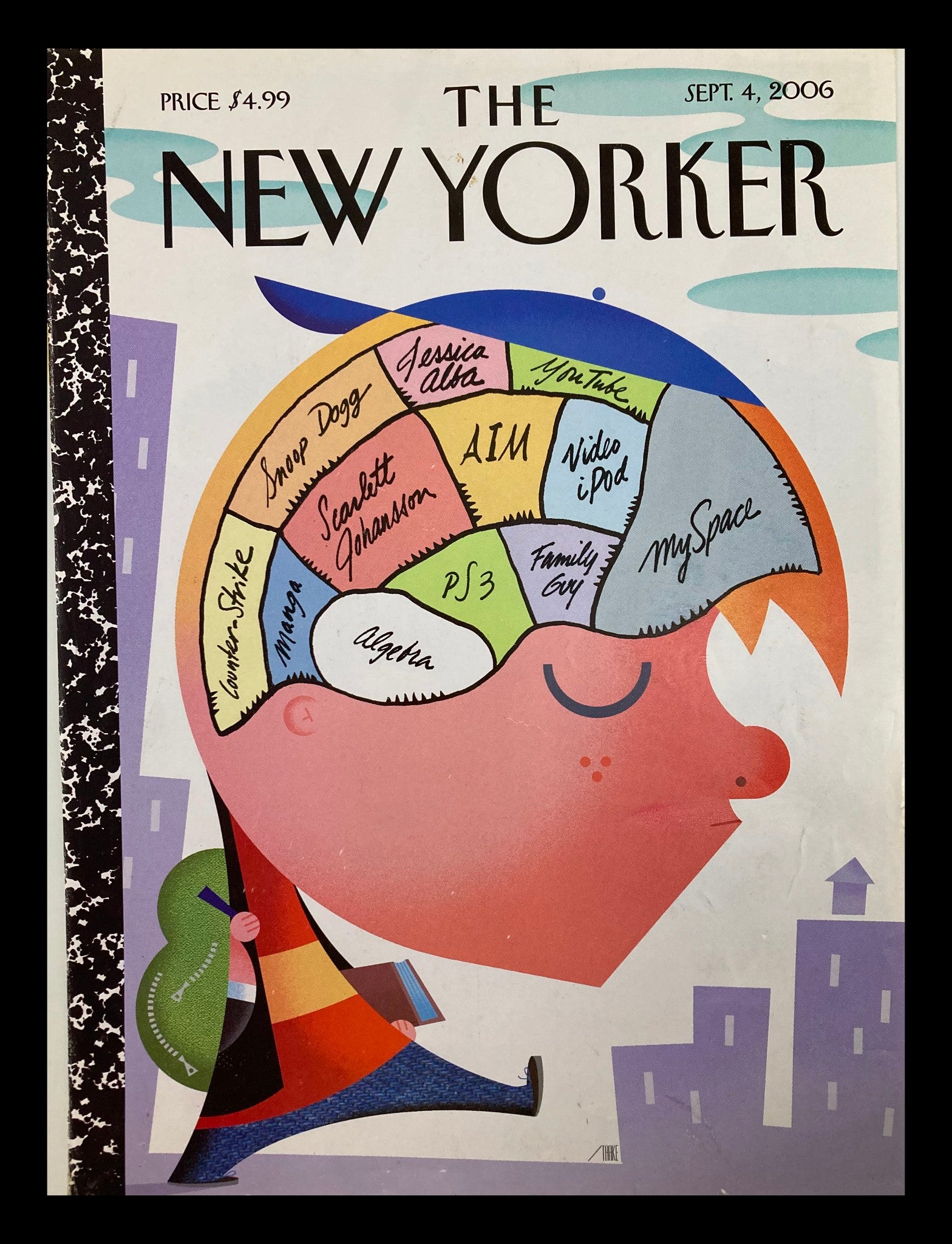 COVER ONLY The New Yorker September 4 2006 Back To Cool by Bob Staake No Label