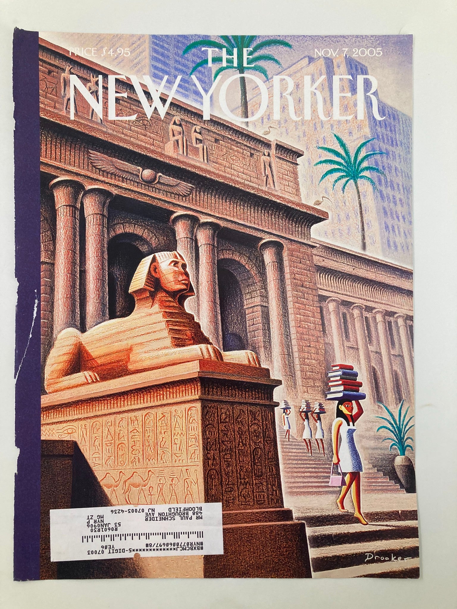 COVER ONLY The New Yorker November 7 2005 Arcane Pleasures by Eric Drooker