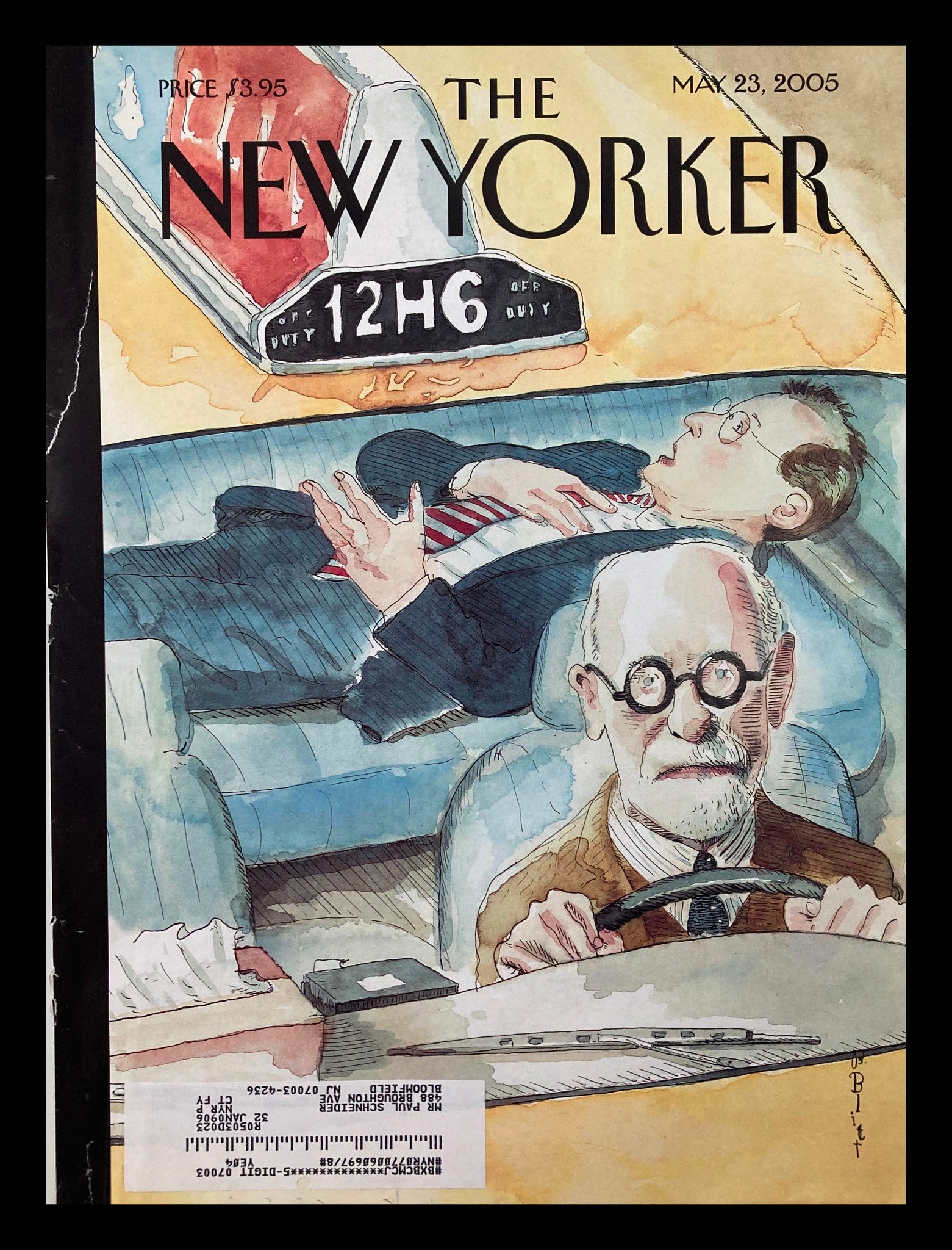 COVER ONLY The New Yorker May 23 2005 The Meter is Running by Barry Blitt