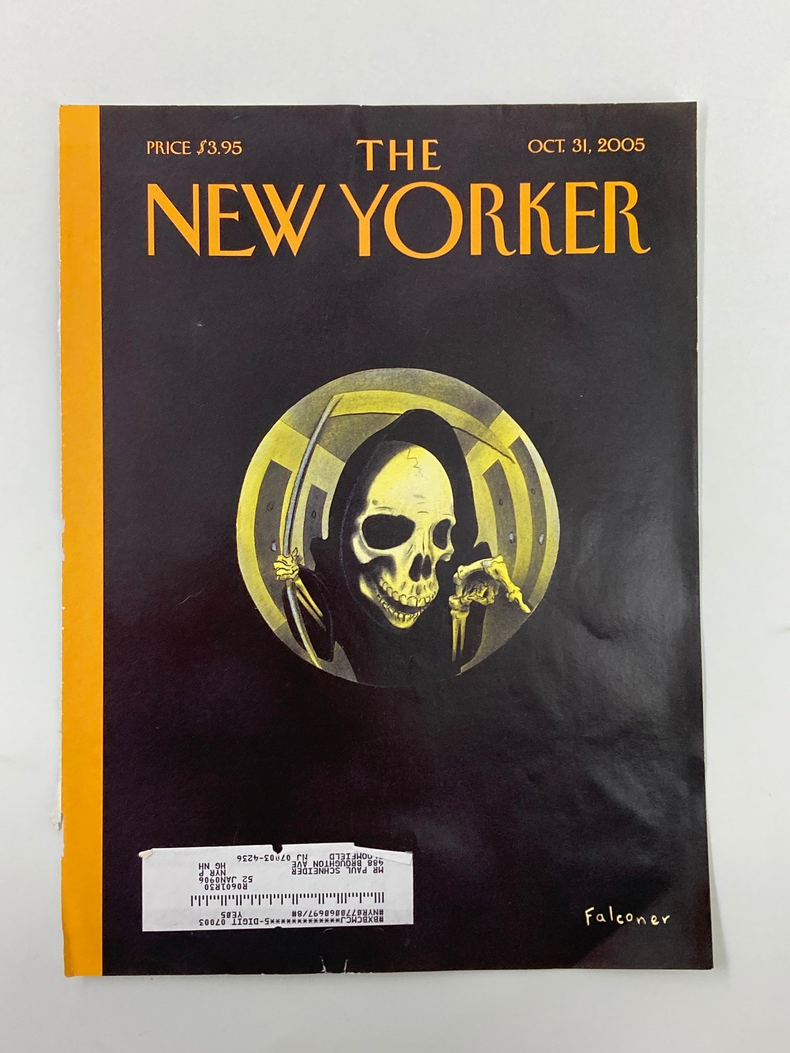 COVER ONLY The New Yorker October 31 2005 Trick or Treat by Ian Falconer