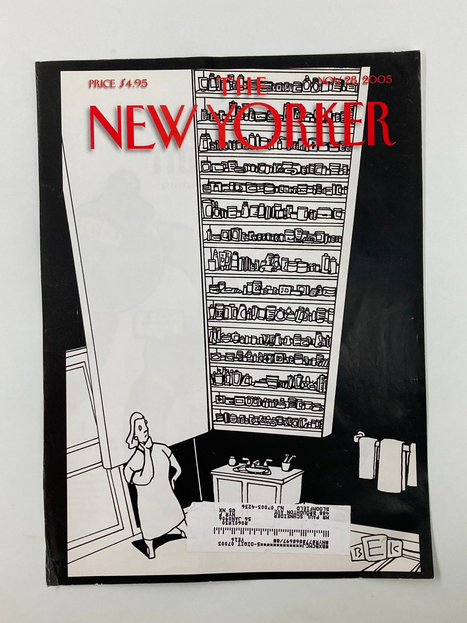 COVER ONLY The New Yorker November 28 2005 Americans at Work by Bruce E. Kaplan