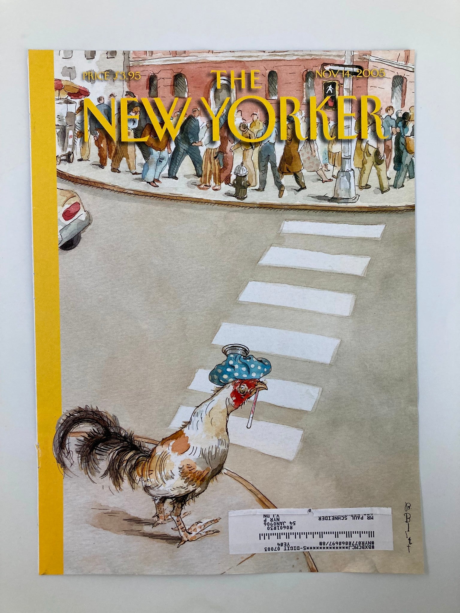 COVER ONLY The New Yorker November 14 2005 Animal Crossing by Barry Blitt