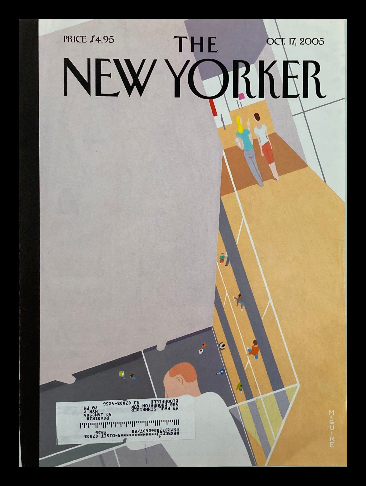 COVER ONLY The New Yorker October 17 2005 Harriet Miers Trail's Richard McGuire