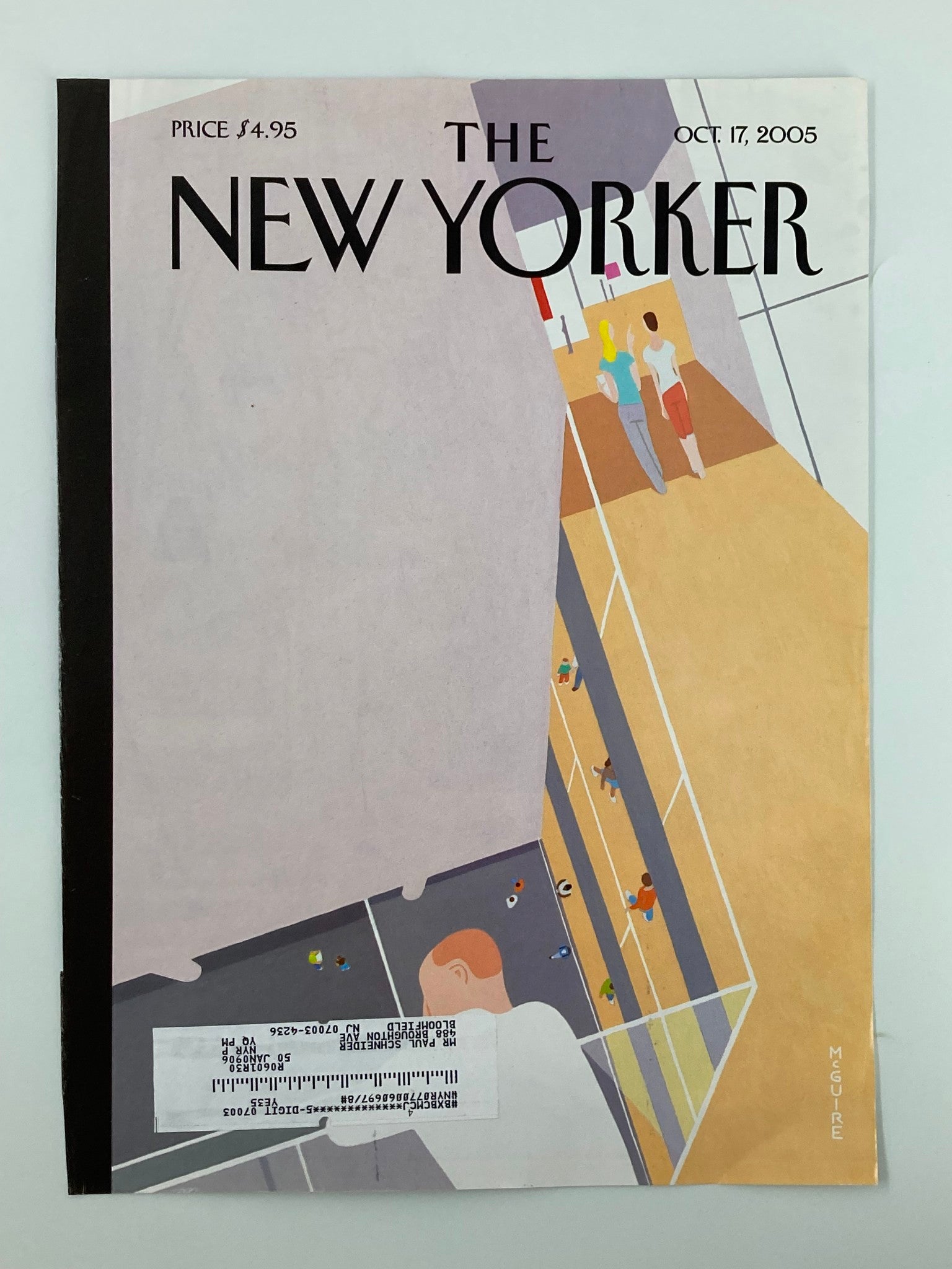 COVER ONLY The New Yorker October 17 2005 Harriet Miers Trail's Richard McGuire