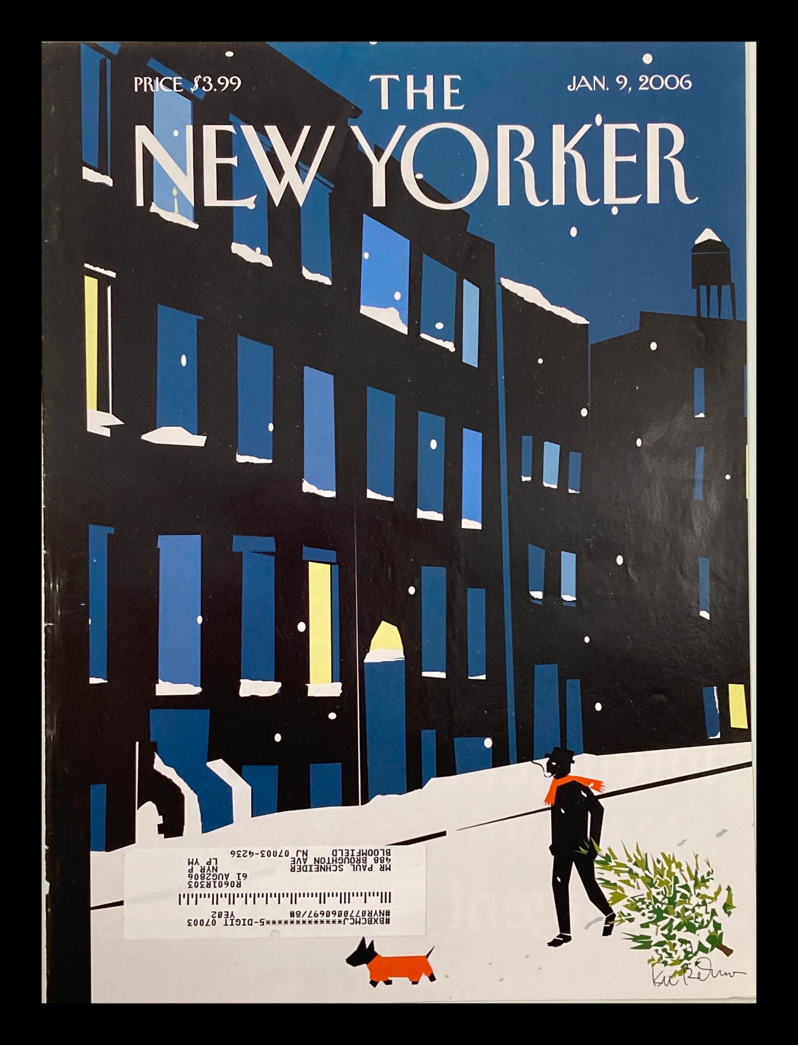 COVER ONLY The New Yorker January 9 2006 Out with the Old by Kim DeMarco