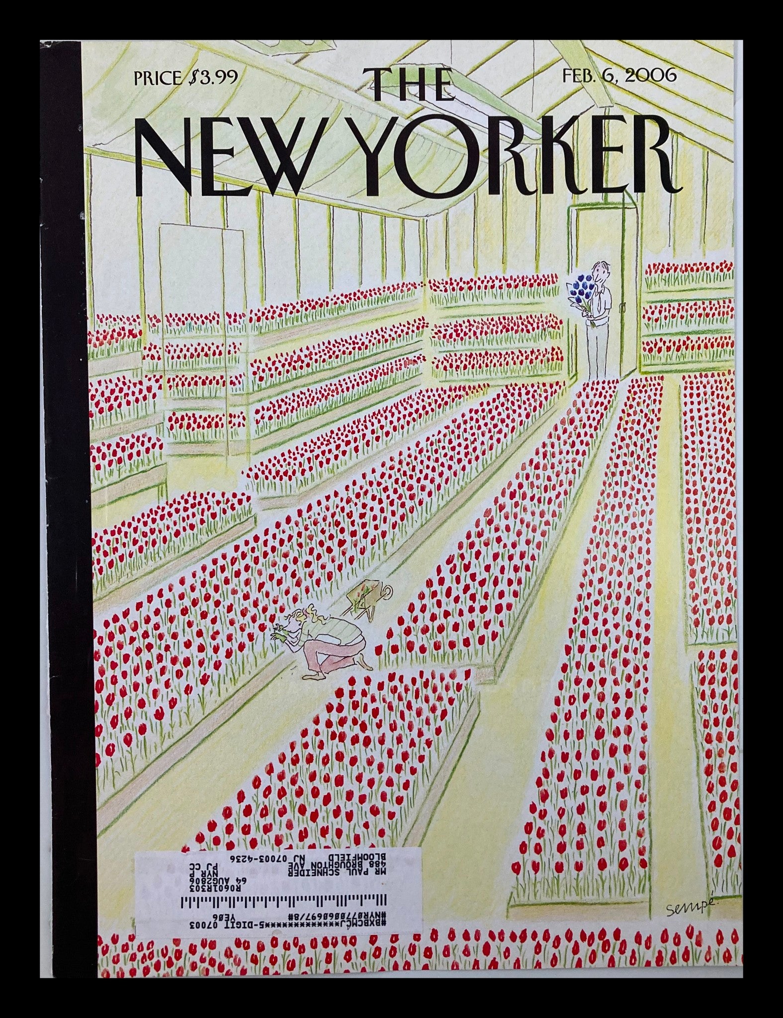 COVER ONLY The New Yorker February 6 2006 Just What She Needs by J-Jacques Sempe