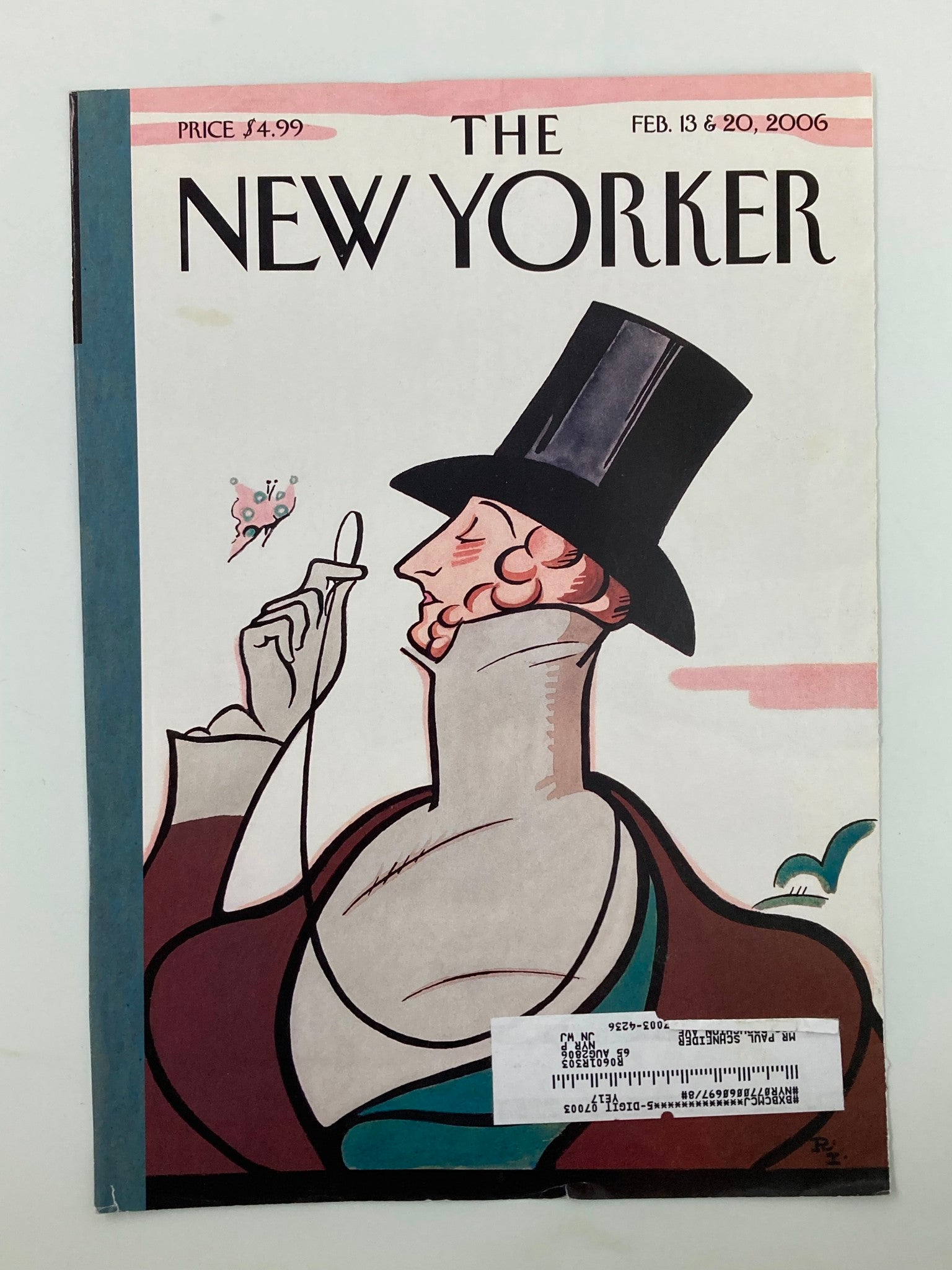 COVER ONLY The New Yorker February 13 2006 Eustace Tilley by Rea Irvin