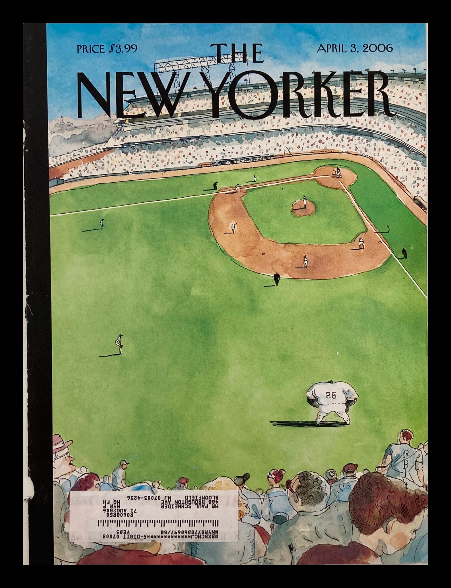 COVER ONLY The New Yorker April 3 2006 Bigger Than The Game by Sean Penn