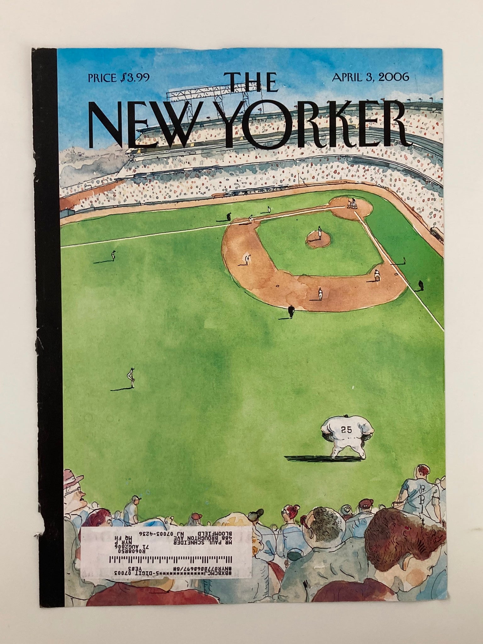 COVER ONLY The New Yorker April 3 2006 Bigger Than The Game by Sean Penn