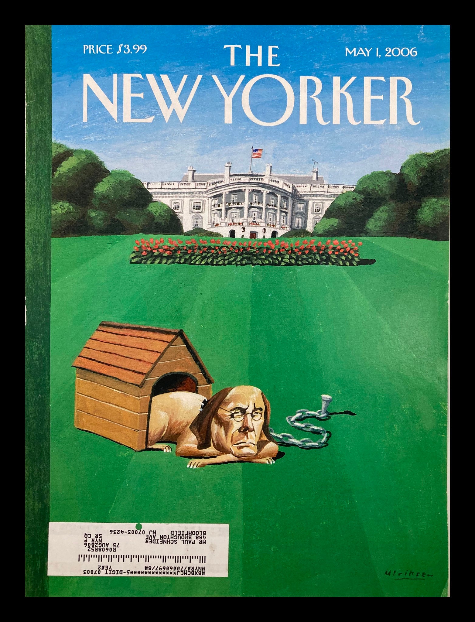 COVER ONLY The New Yorker May 1 2006 In The Dog House by Mark Ulriksen