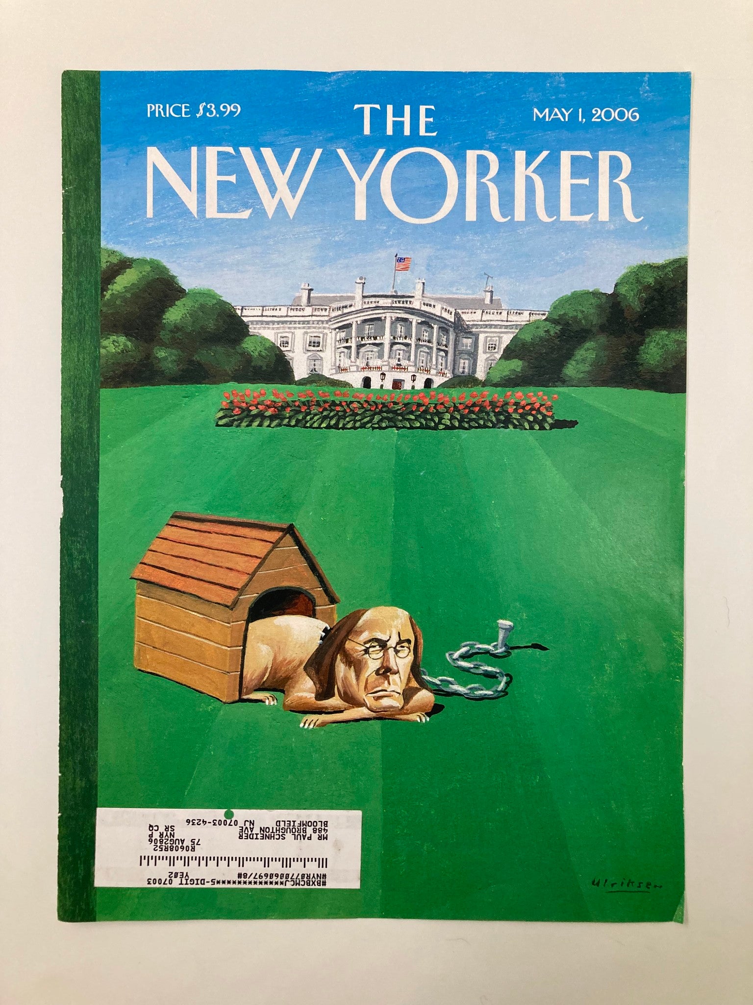 COVER ONLY The New Yorker May 1 2006 In The Dog House by Mark Ulriksen