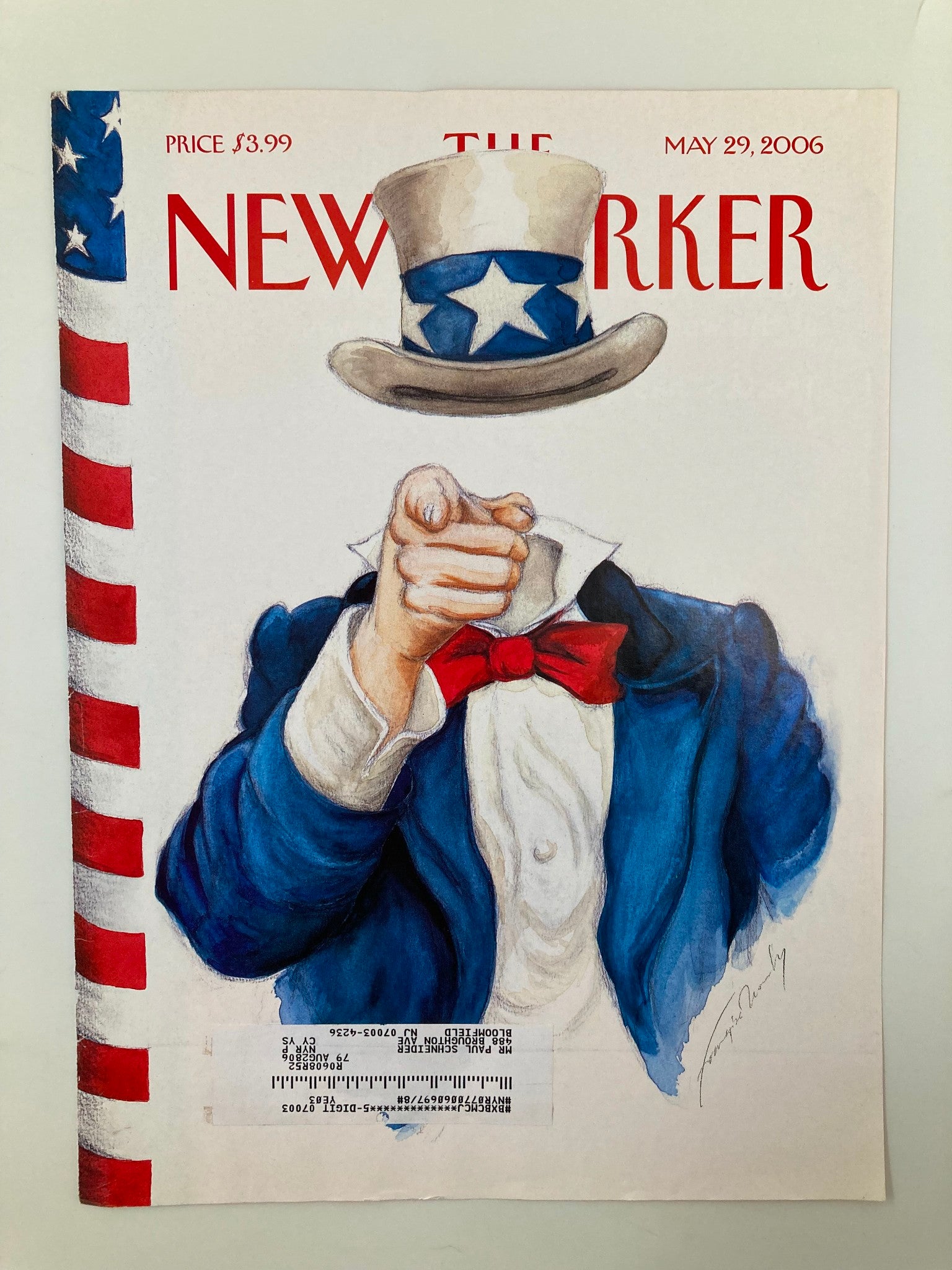 COVER ONLY The New Yorker May 29 2006 Losing Face by Francoise Mouly