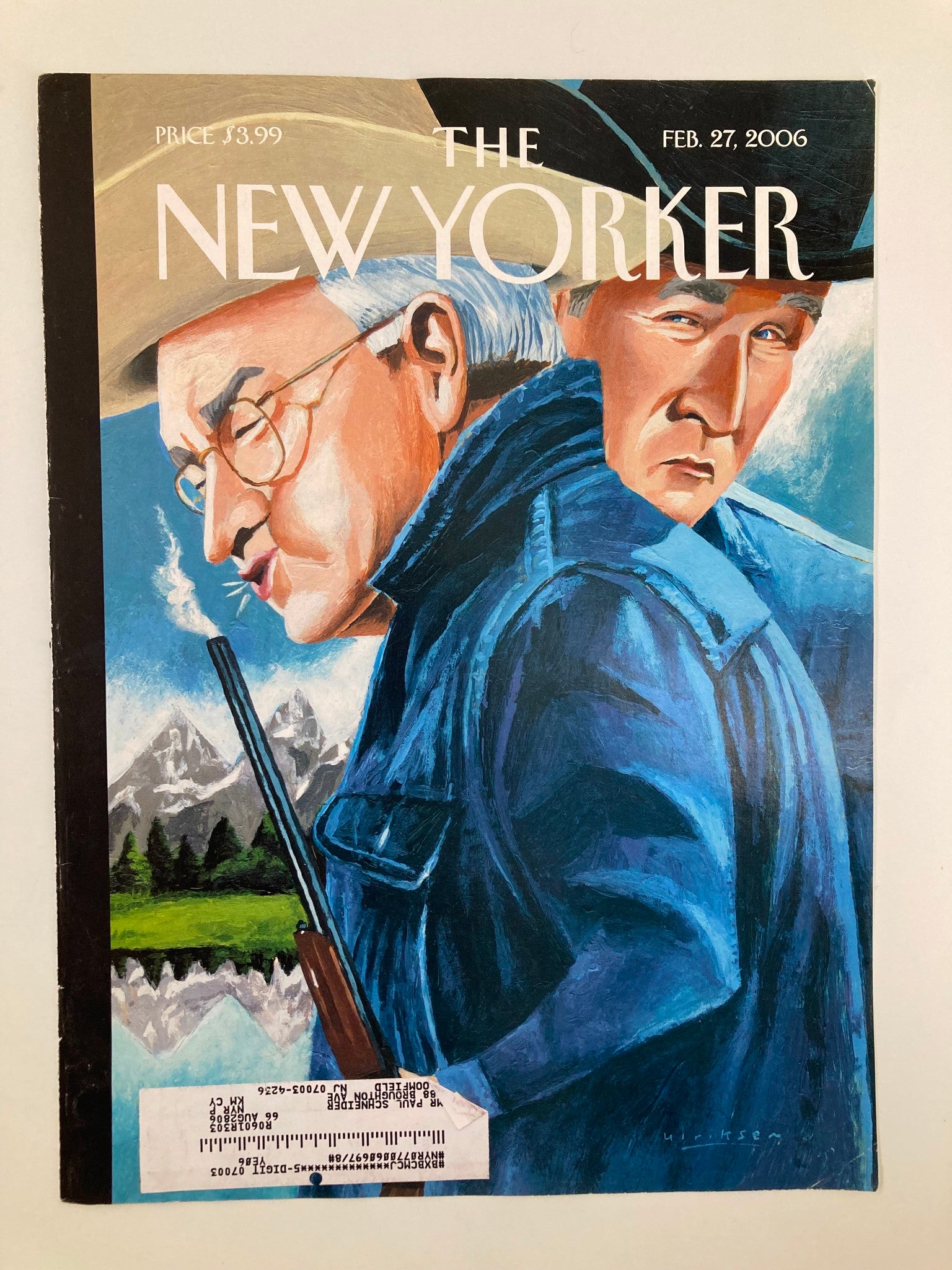 COVER ONLY The New Yorker February 27 2006 Watch Your Back Mountain by Ulriksen