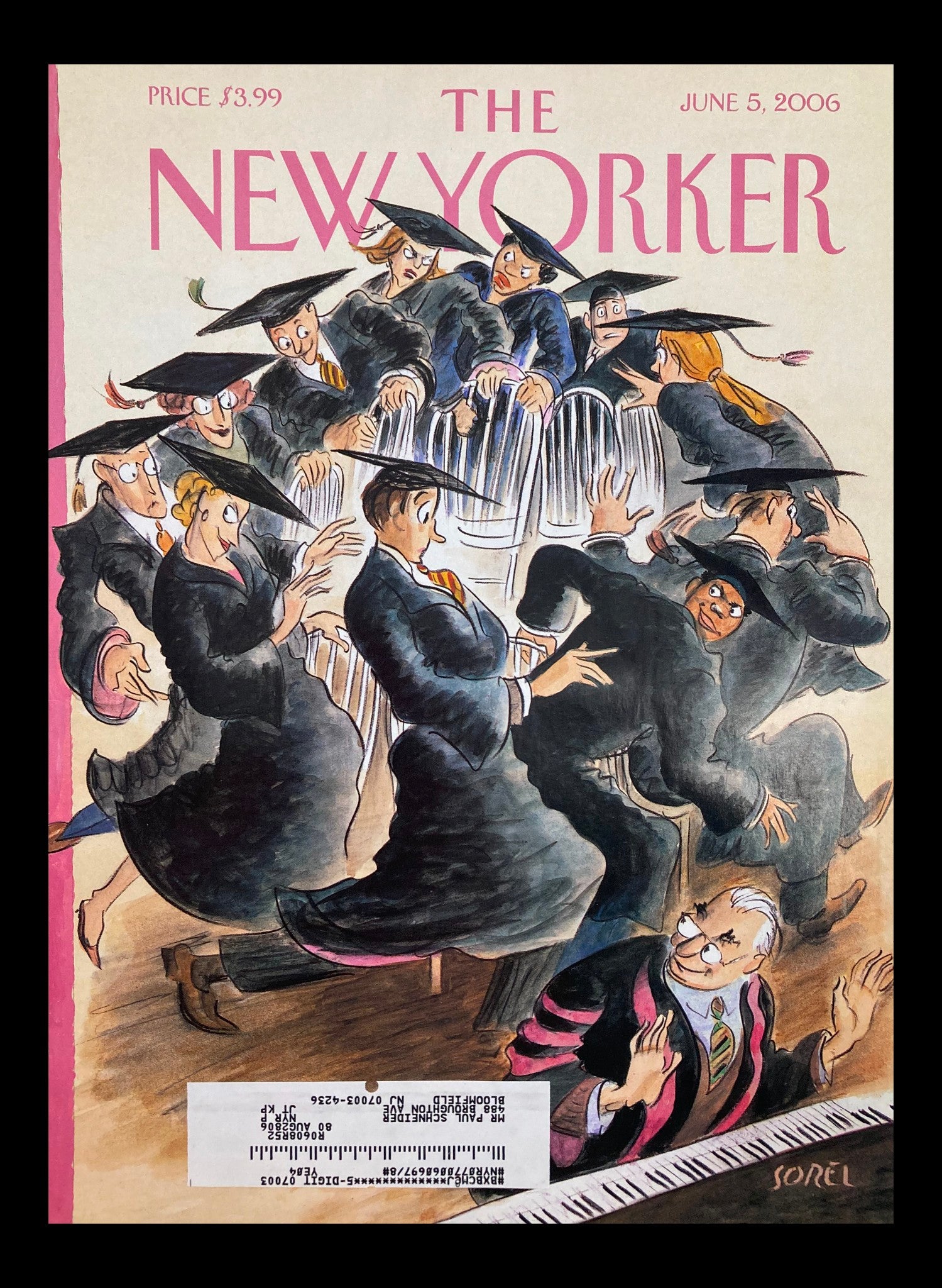 COVER ONLY The New Yorker June 5 2006 Musical Chairs by Edward Sorel