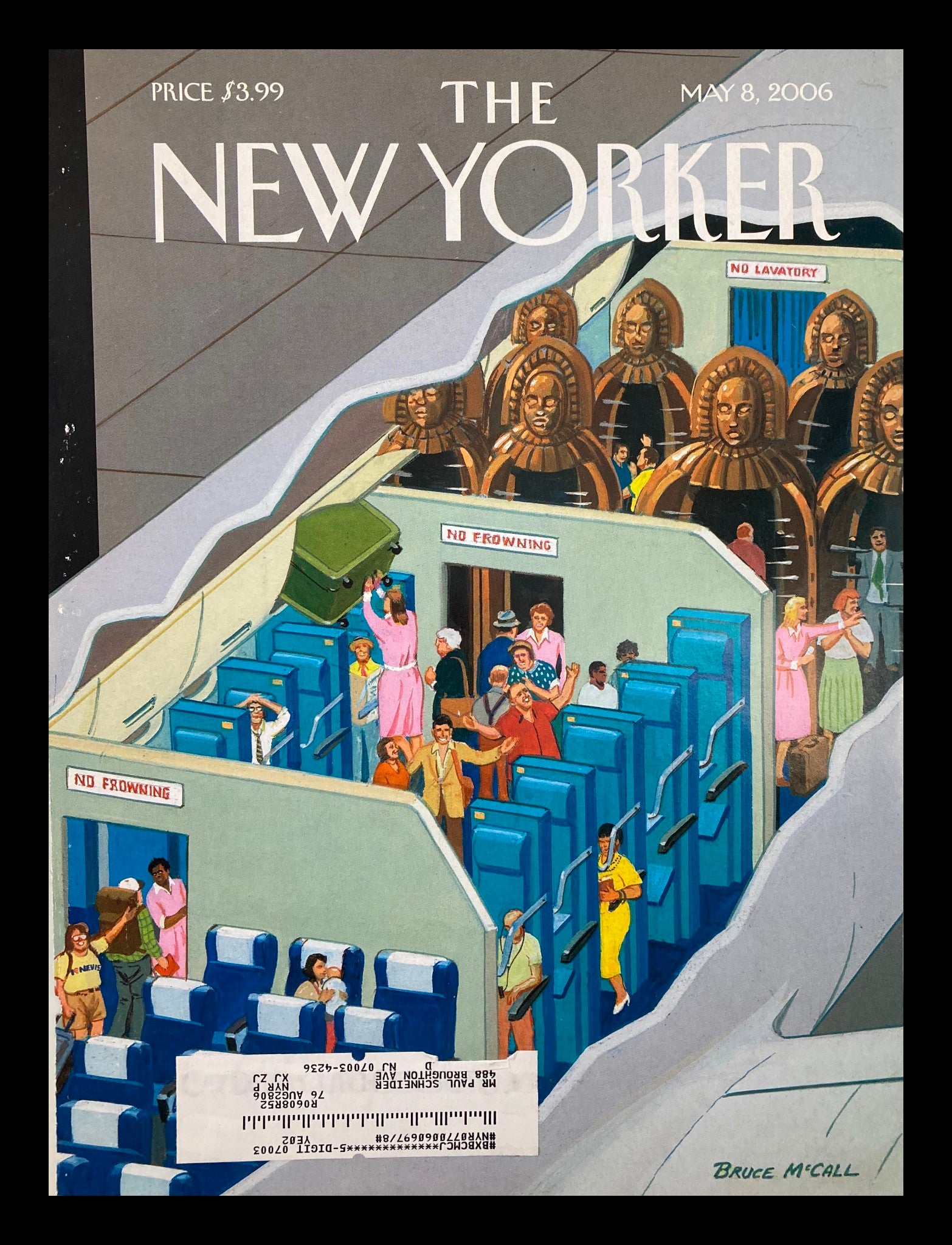 COVER ONLY The New Yorker May 8 2006 New Ways to Travel by Bruce McCall