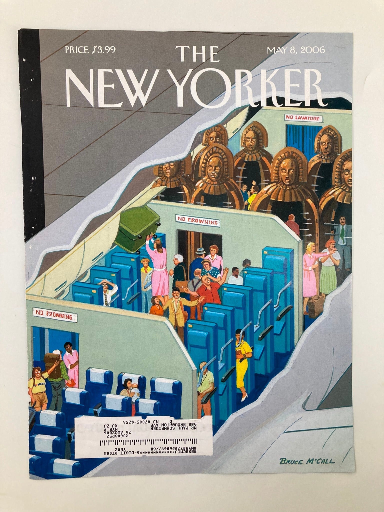 COVER ONLY The New Yorker May 8 2006 New Ways to Travel by Bruce McCall