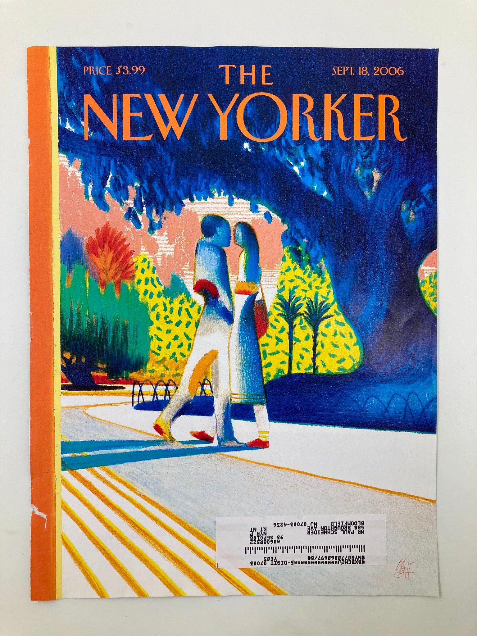 COVER ONLY The New Yorker September 18 2006 Memories by Lorenzo Mattotti