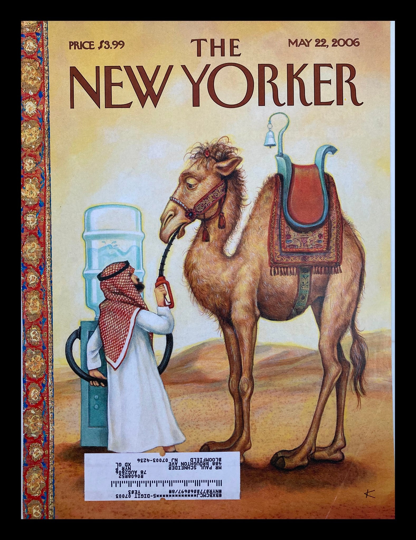 COVER ONLY The New Yorker May 22 2006 Fill 'Er Up by Anita Kunz