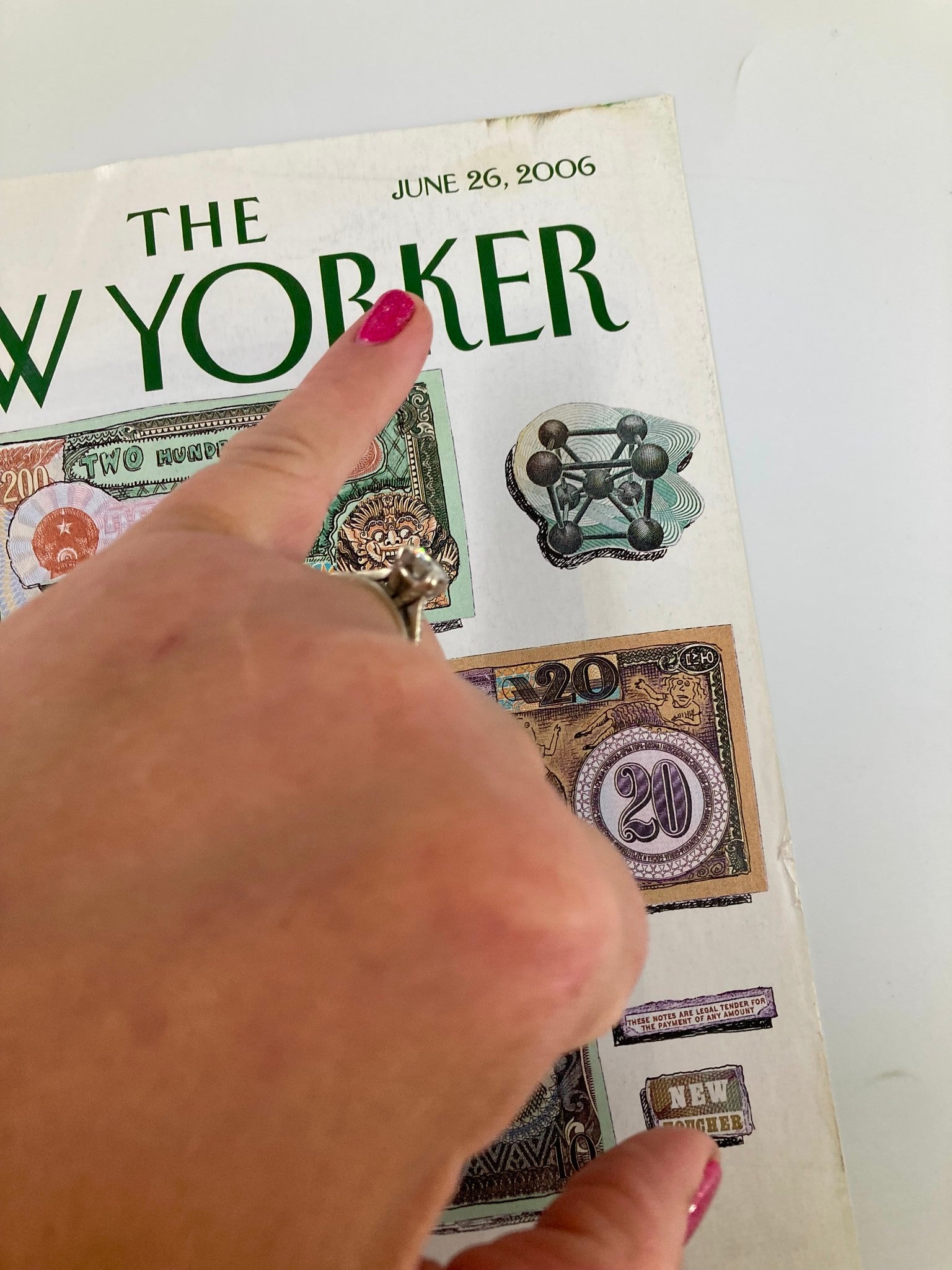 COVER ONLY The New Yorker June 26 2006 Mad Money by Roz Chast