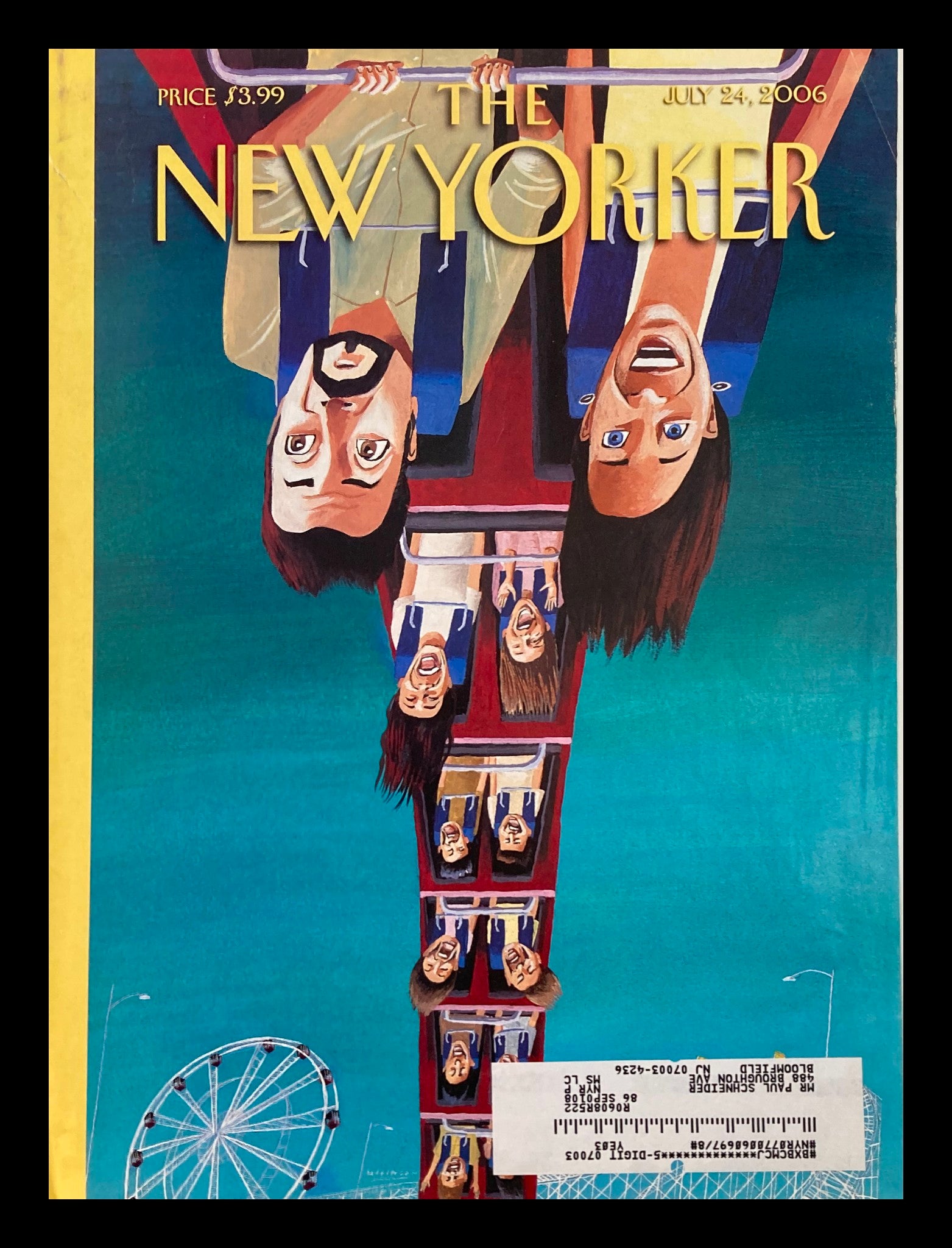 COVER ONLY The New Yorker July 24 2006 Summersault by Mark Ulriksen