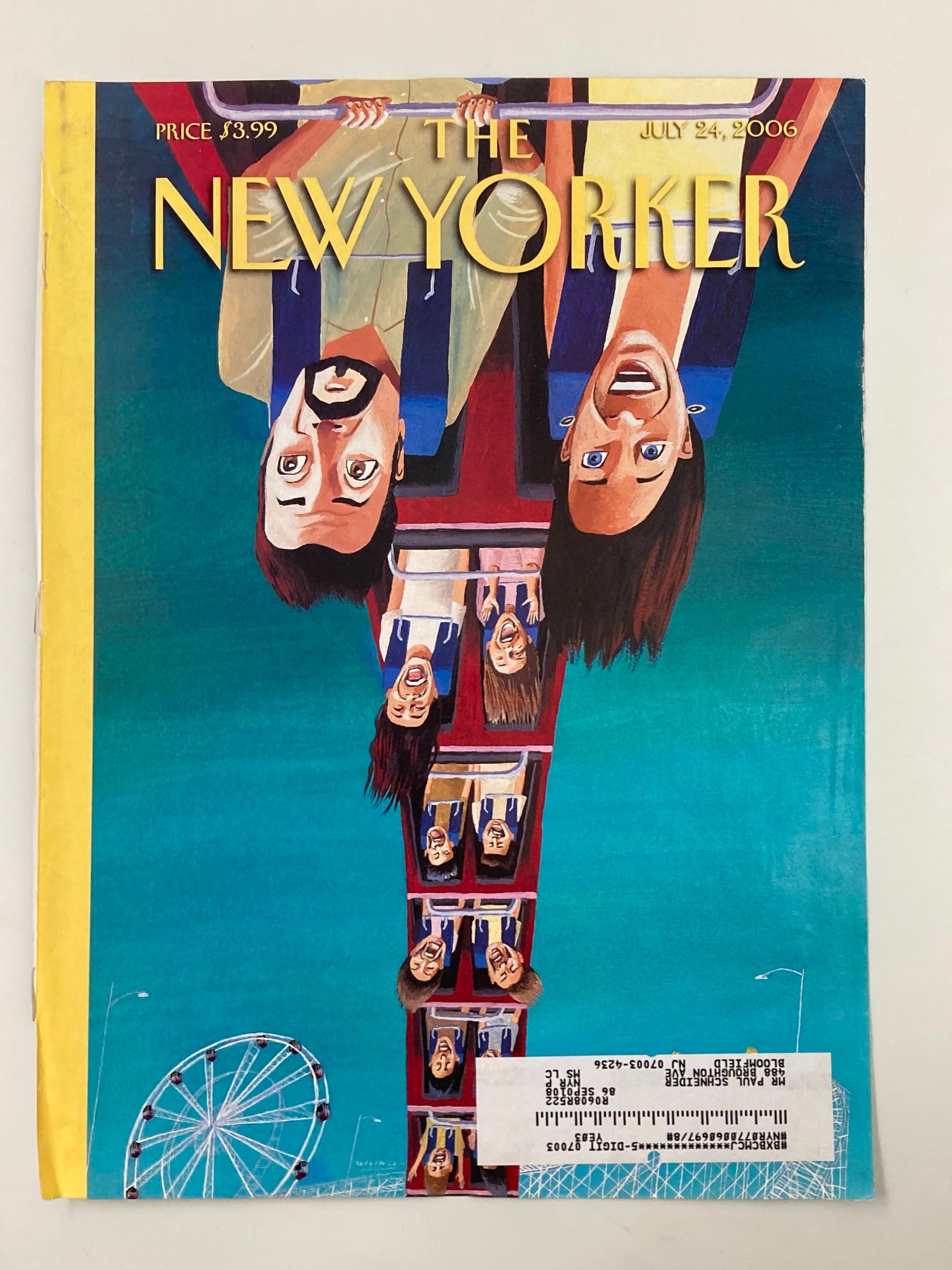 COVER ONLY The New Yorker July 24 2006 Summersault by Mark Ulriksen