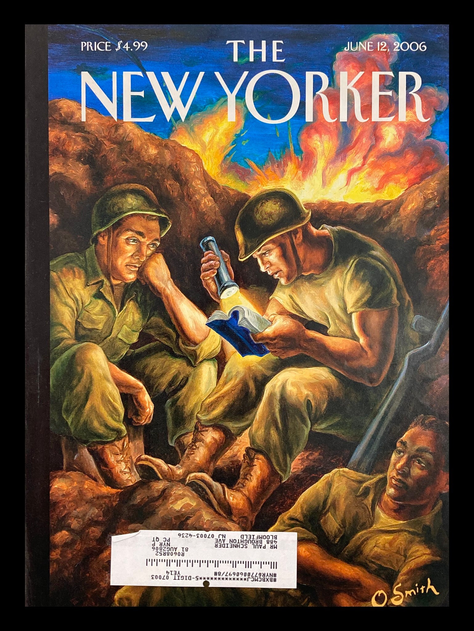 COVER ONLY The New Yorker June 12 2006 Dispatches from Iraq by Owen Smith