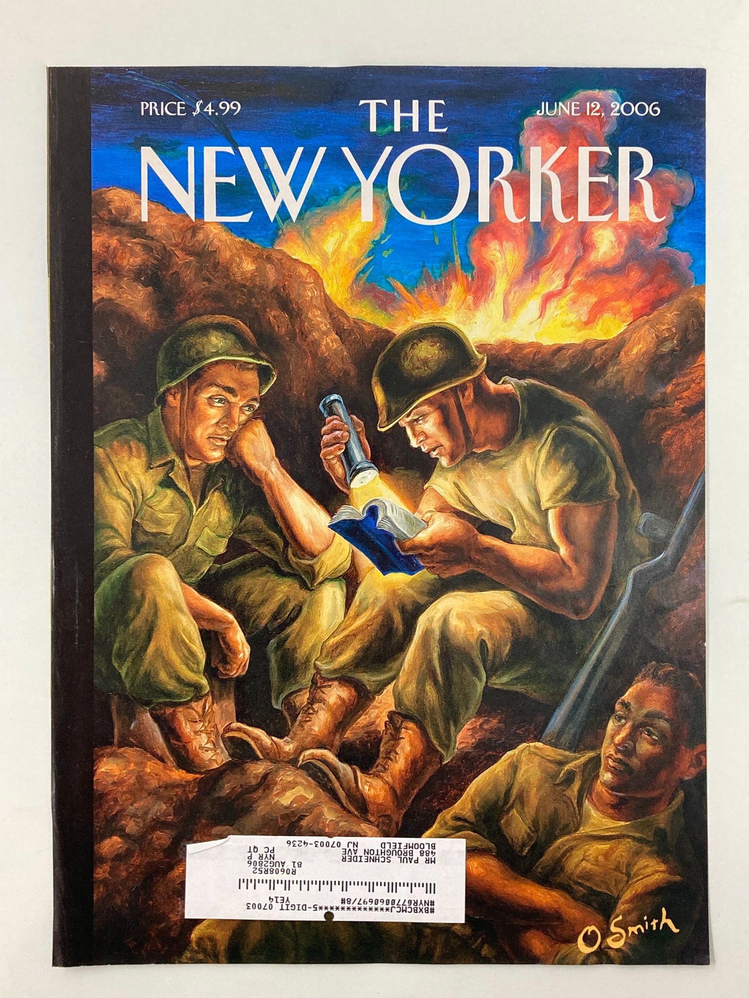 COVER ONLY The New Yorker June 12 2006 Dispatches from Iraq by Owen Smith