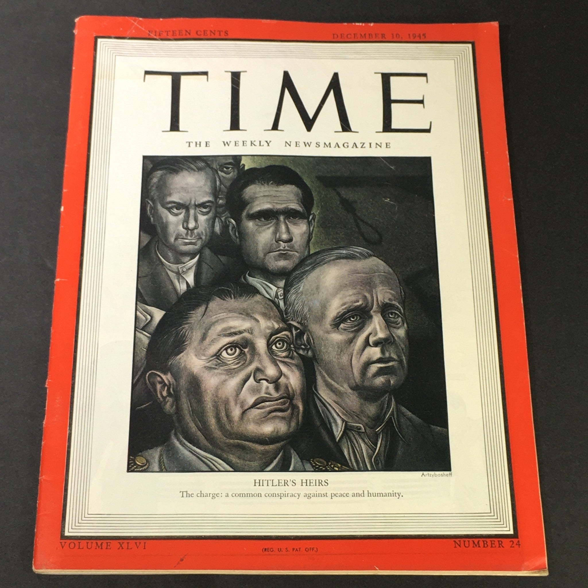 VTG Time Magazine Vol. 46 #24 December 10 1945 - Adolf Hitler's Heirs