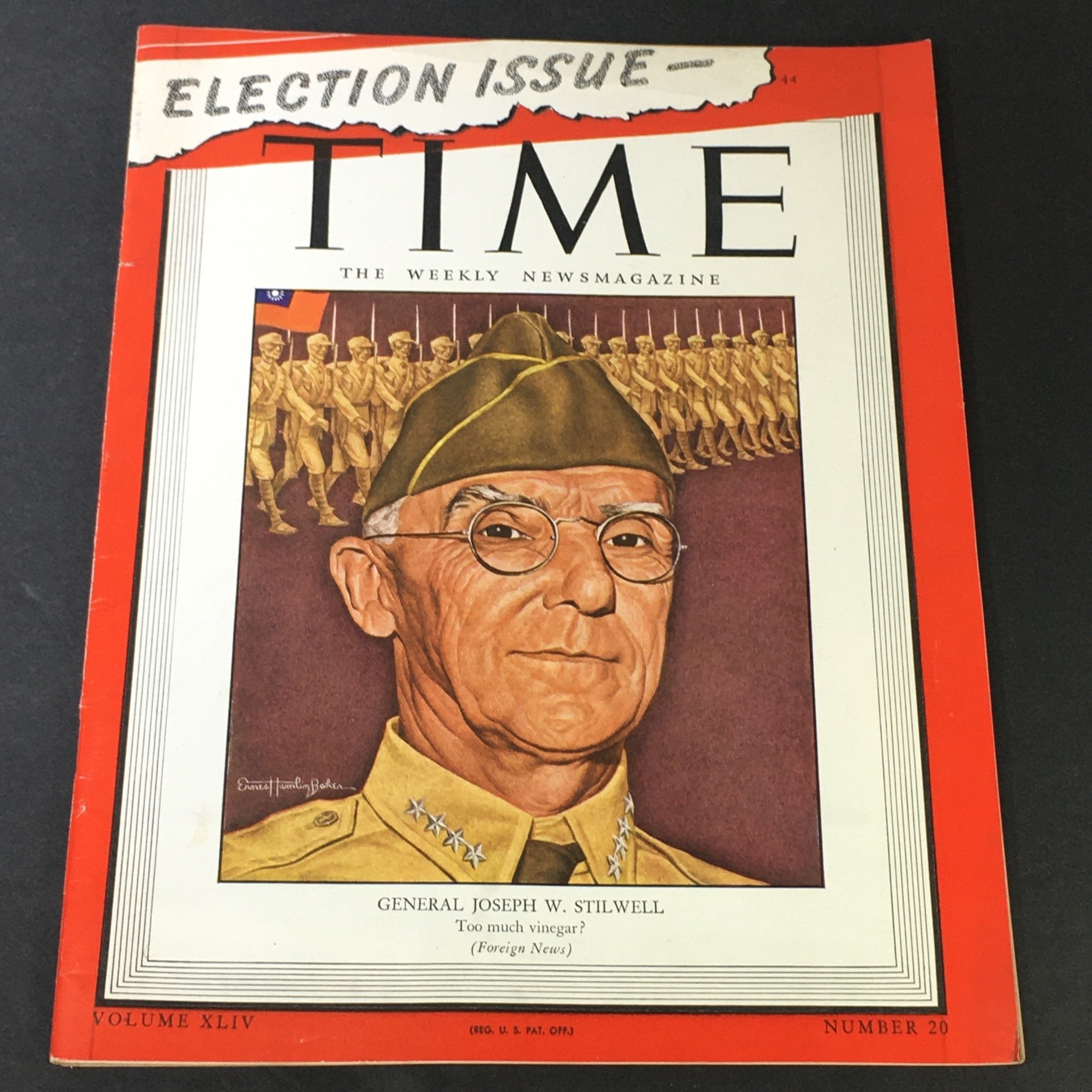 VTG Time Magazine Vol. 44 #20 November 13 1944 - General Joseph W. Stilwell