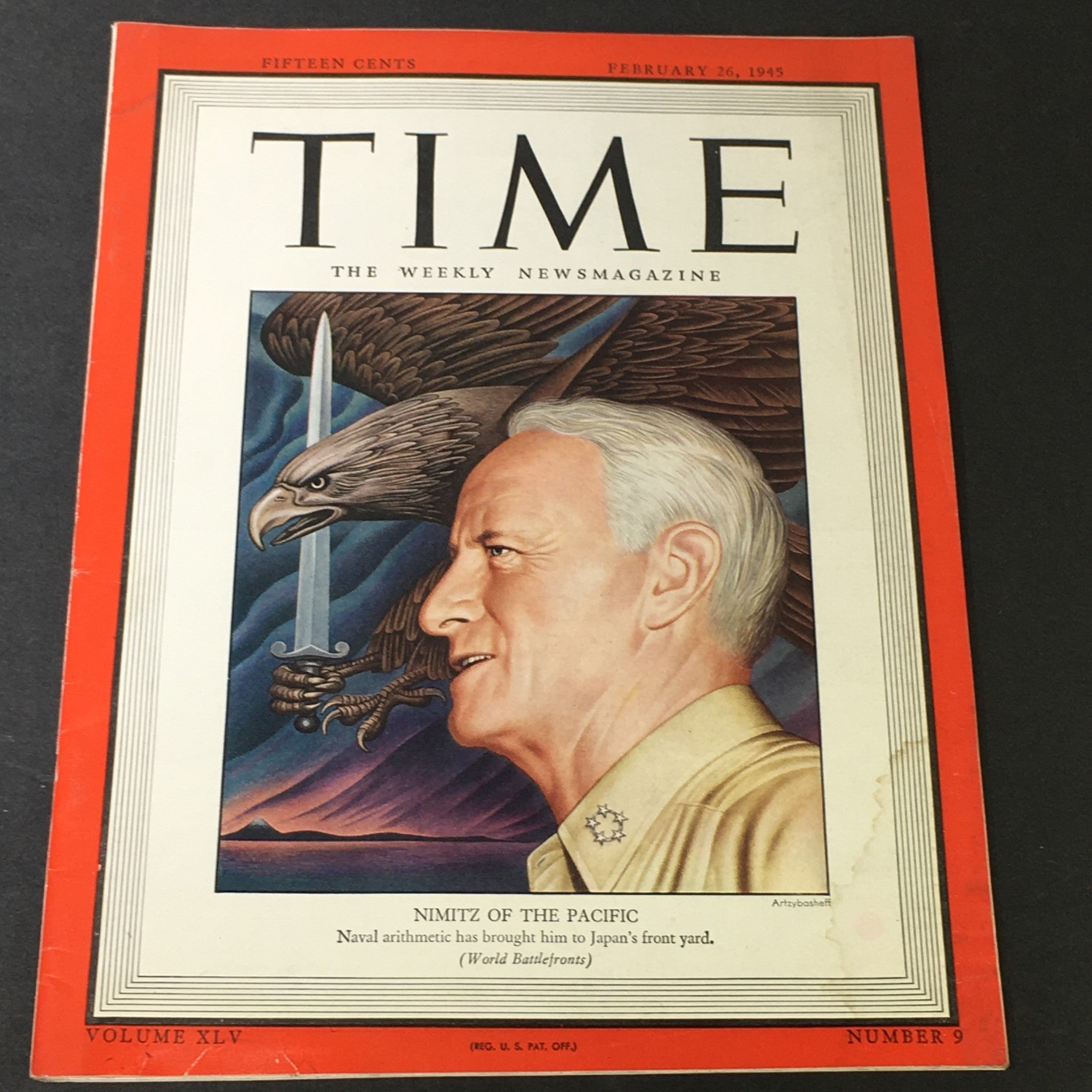 VTG Time Magazine Vol. 45 #9 February 26 1945 - General Chester W. Nimitz