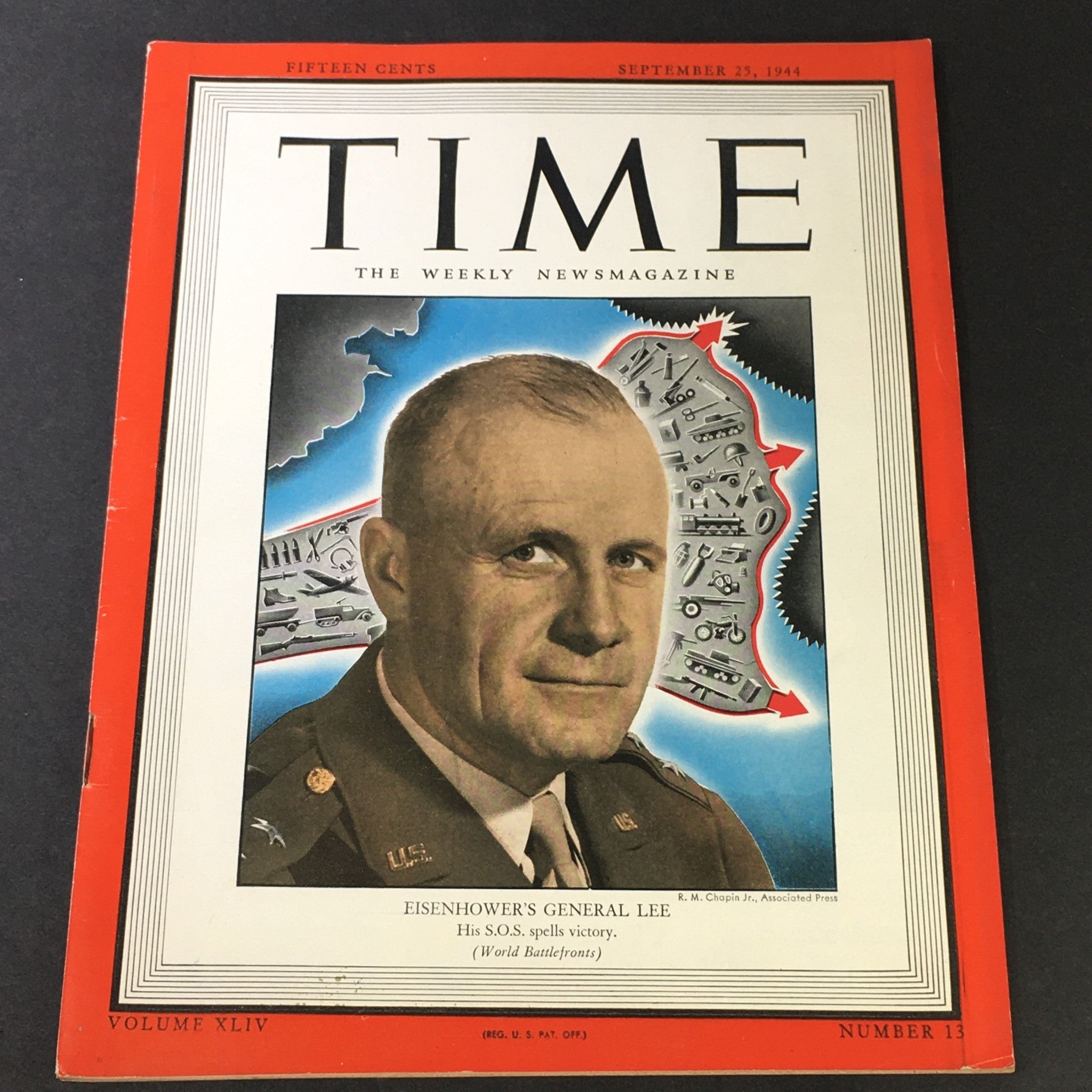 VTG Time Magazine Vol. 44 #13 September 25 1944 - General Robert Lee