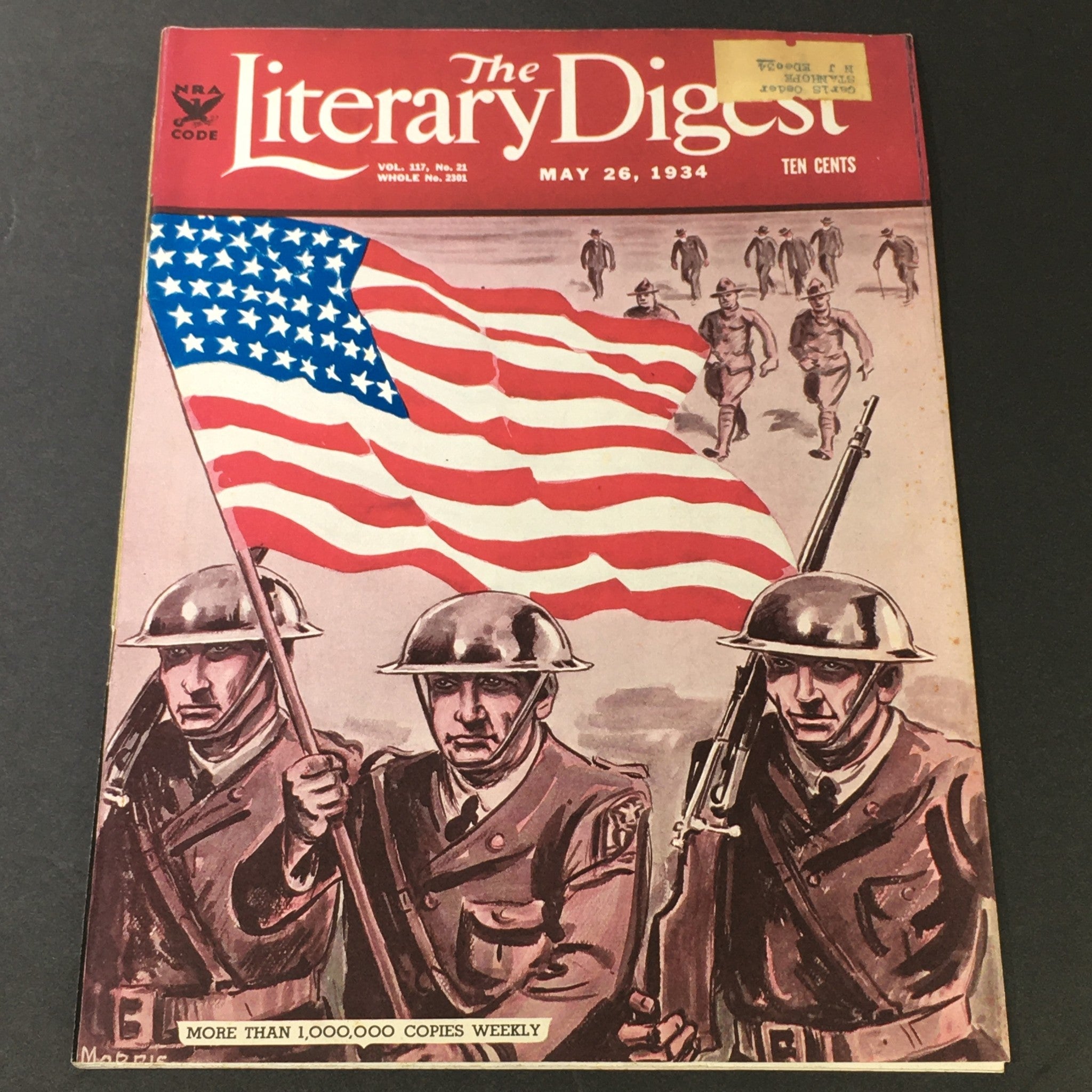 VTG The Literary Digest Magazine May 26 1934 - American Army Illustration