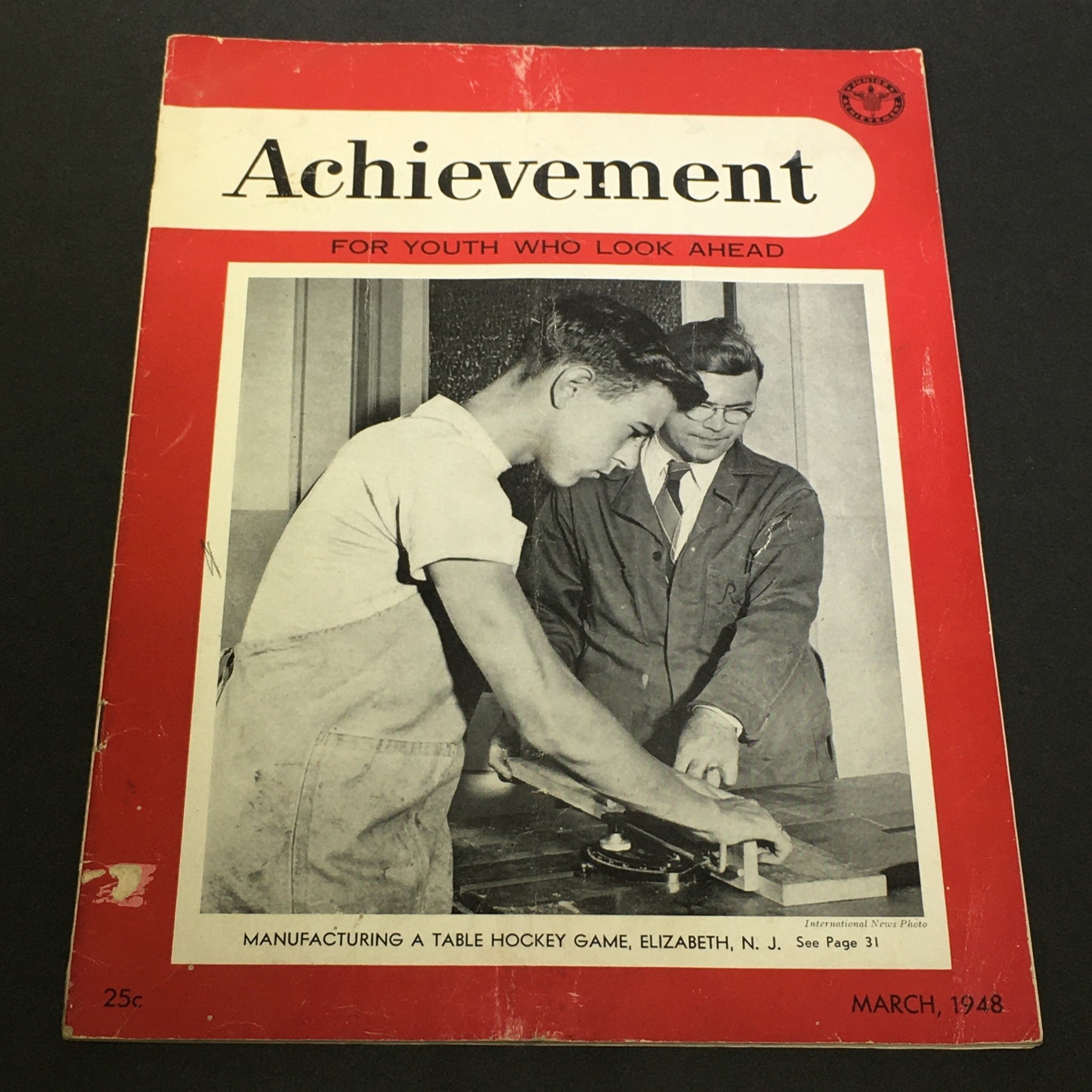 VTG Achievement Magazine March 1948 - Dwight Eisenhower Not Running for Pres.