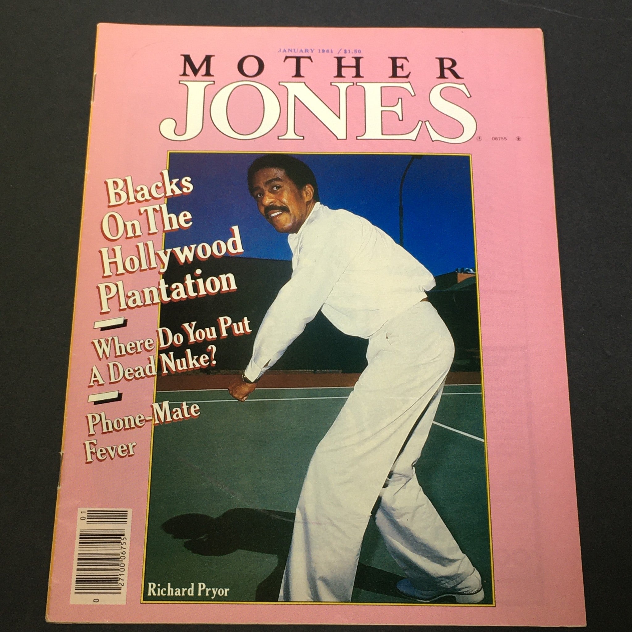 VTG Mother Jones Magazine January 1981 - Richard Pryor / Blacks on the Hollywood