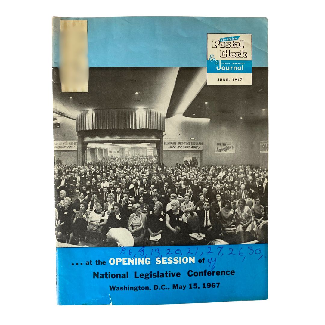 VTG The Union Postal Clerk Journal June 1967 National Legislative Conference