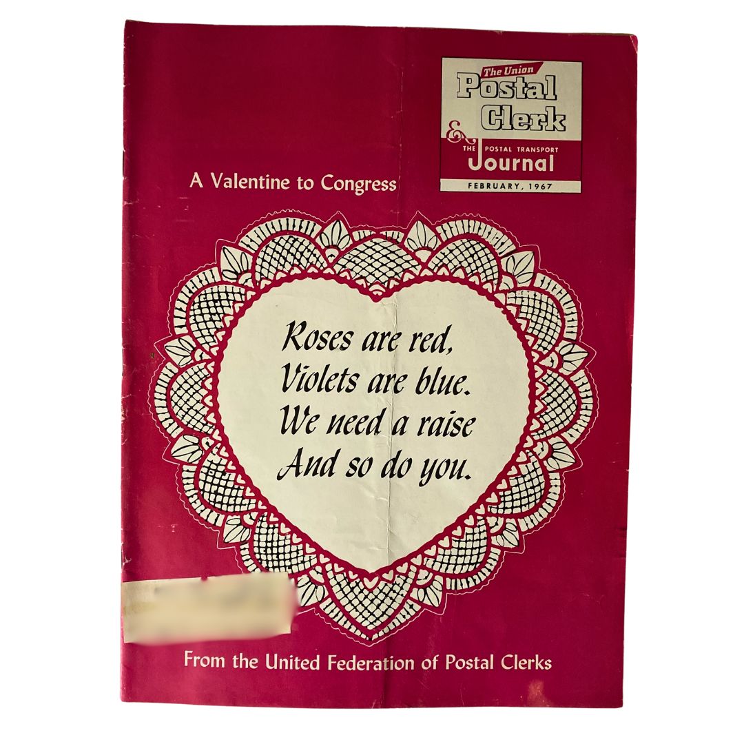 VTG The Union Postal Clerk Journal February 1967 A Valentine To Congress